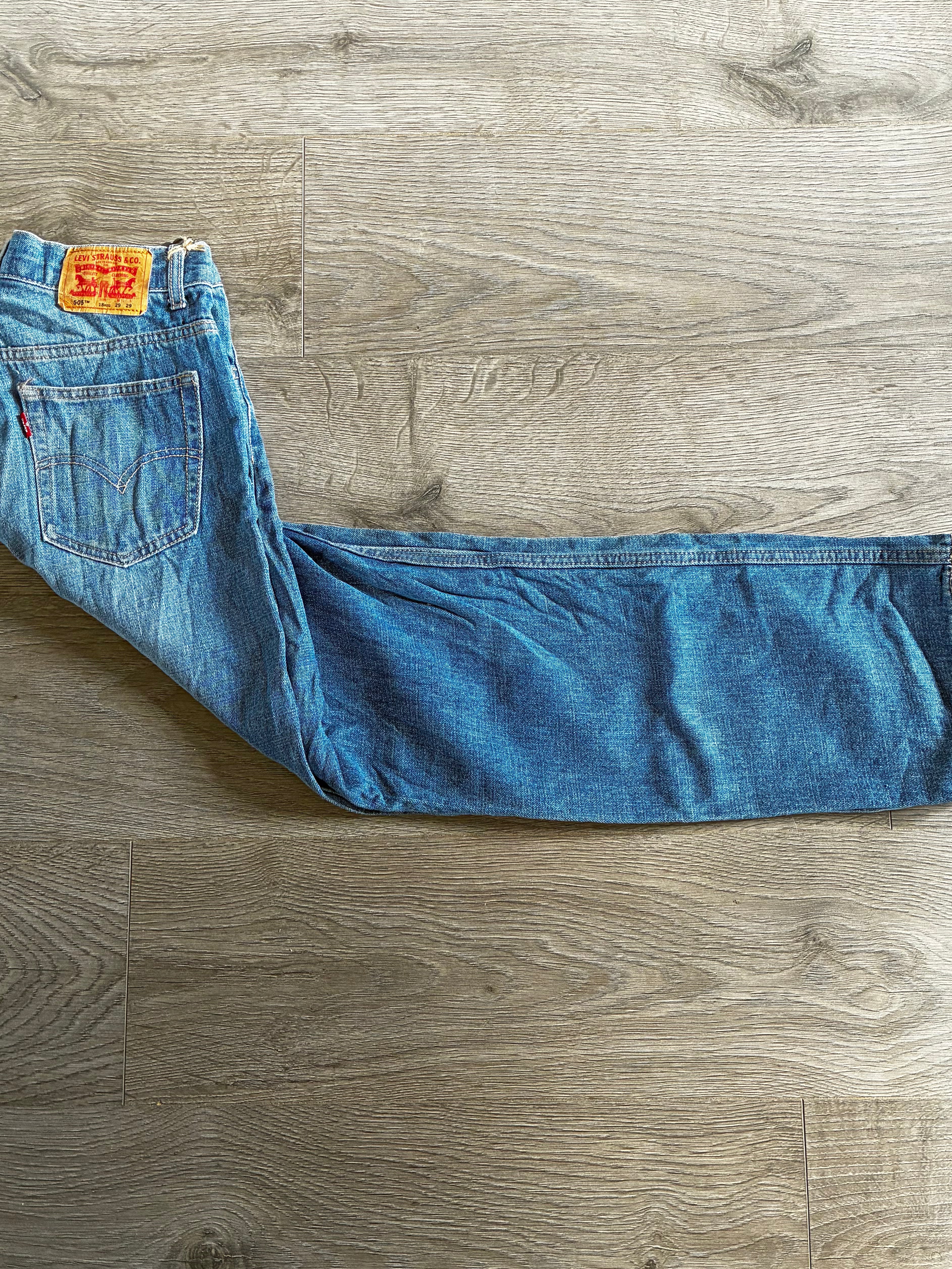 Vintage Levi's 505, Blue, Label - W29, L29, Actual Size - W30, L30
