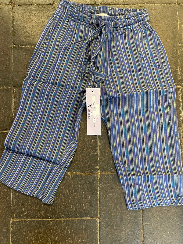 Blue stripe trousers, (age 2-3)