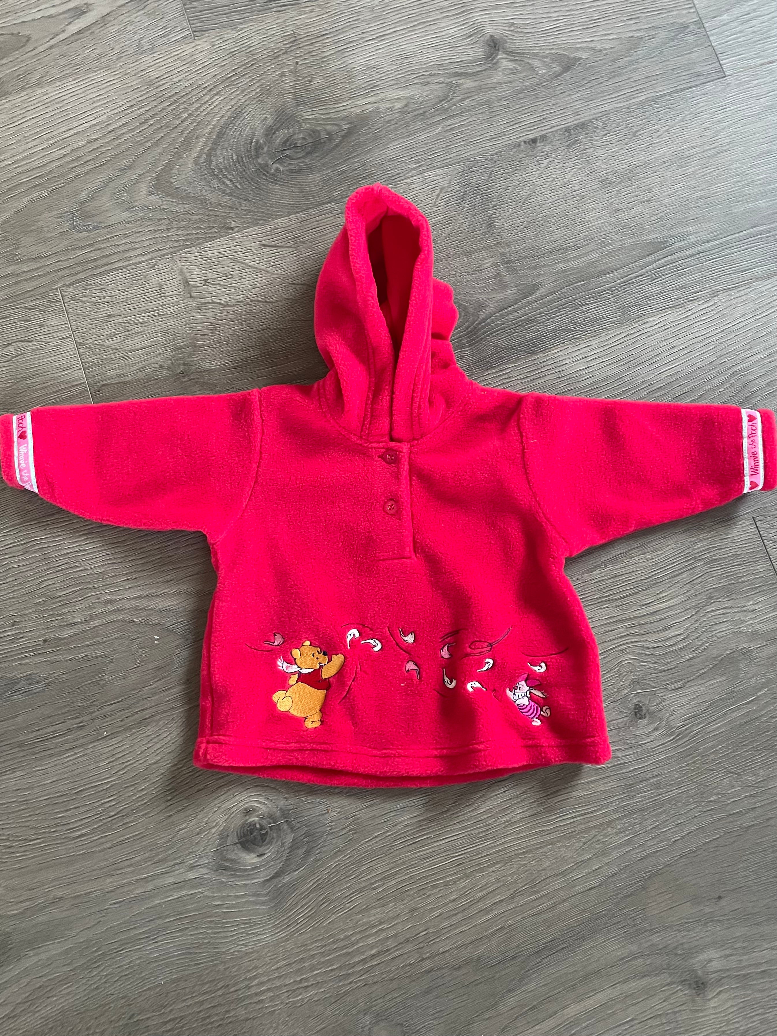 Winnie the Pooh Fleeced Hoodie (3-6mths)