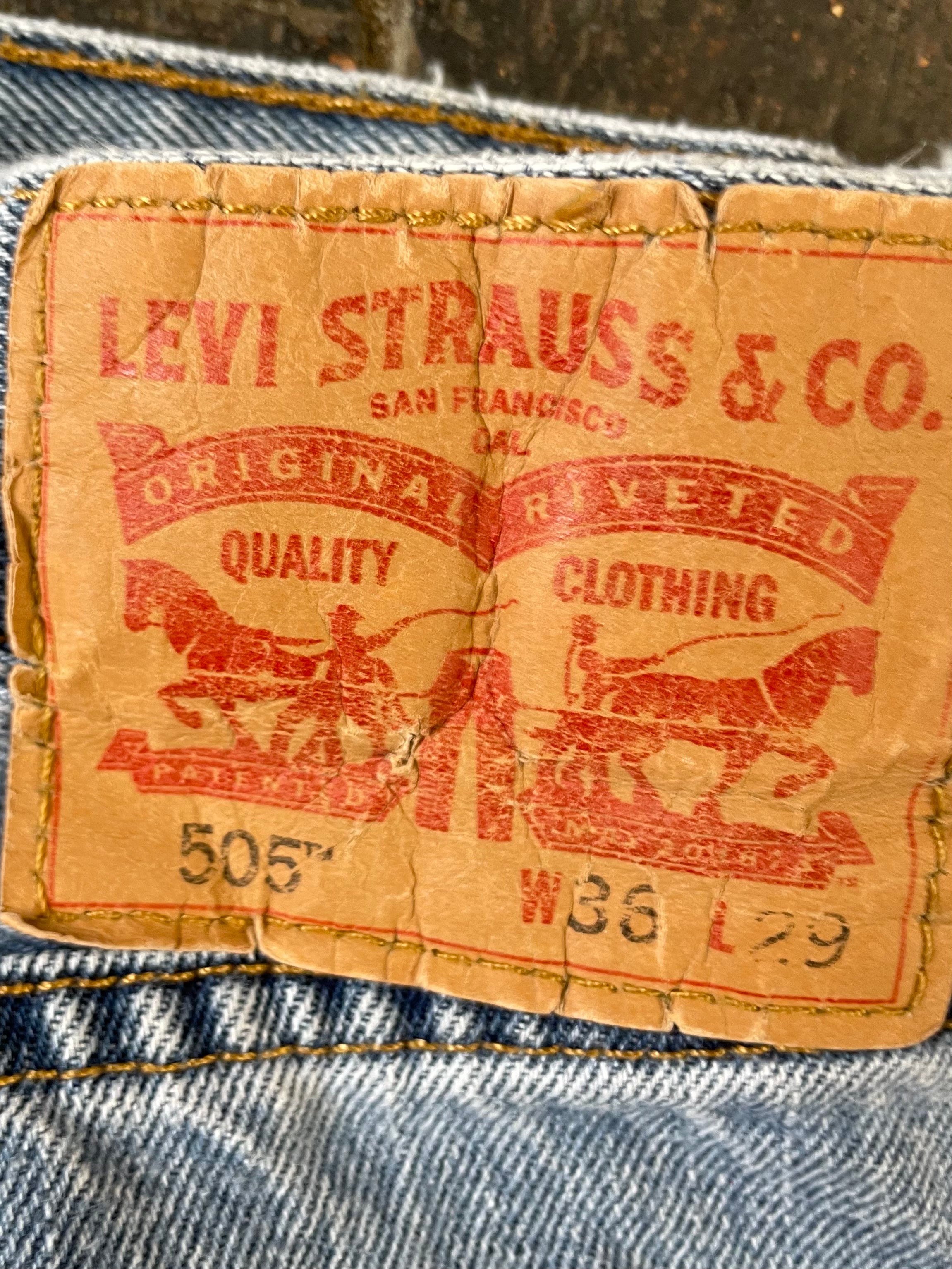 Vintage Levi's 505, Blue, W36, L29