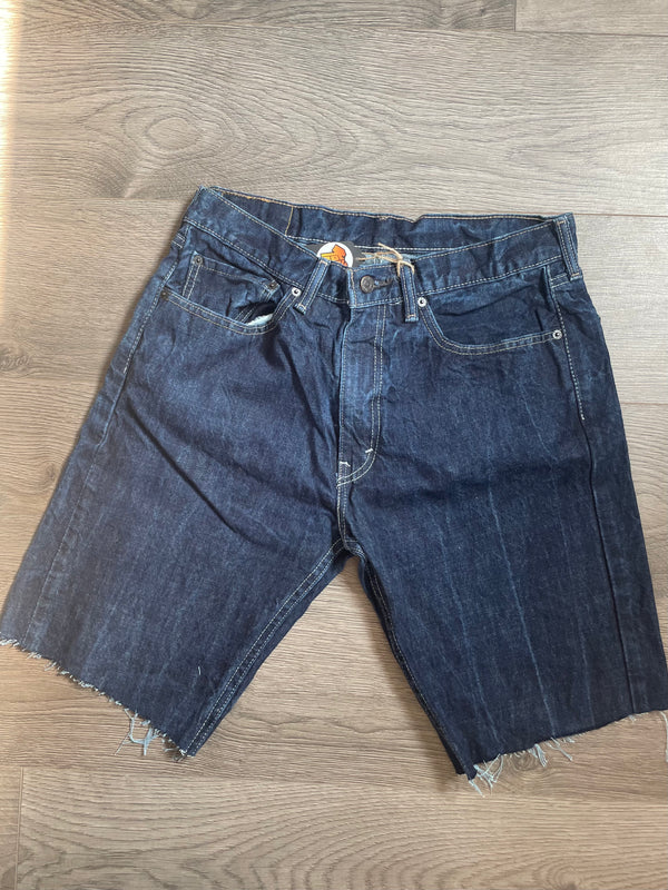 Vintage Up-cycled Levi's 505 Shorts, Dark Blue, W34 L11