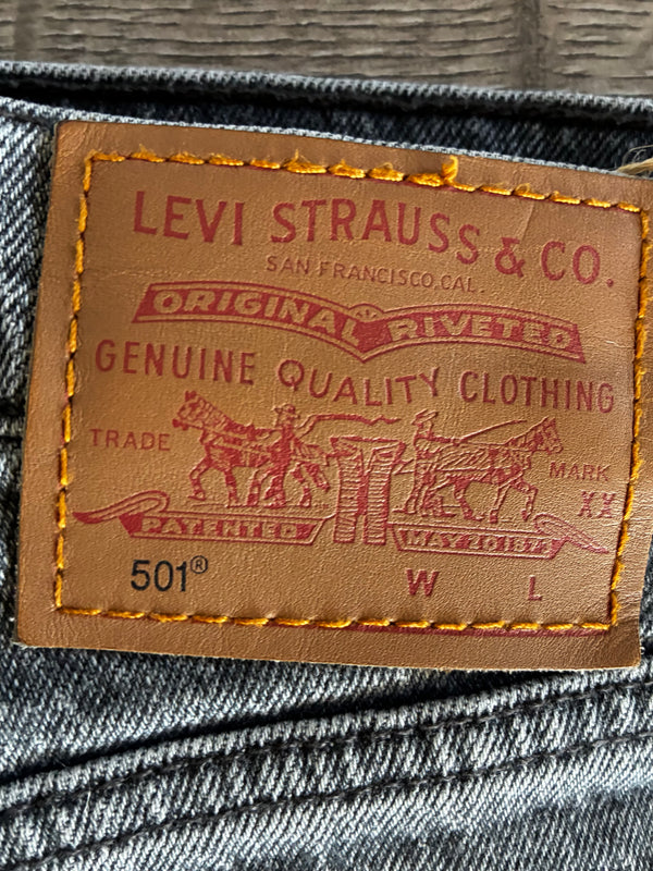 Vintage Levi's 501, Dark Grey, W29, L28