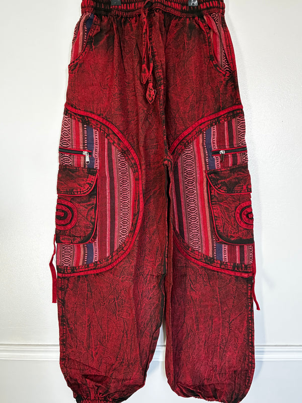 Thick Red Aladdin Trousers, L/XL
