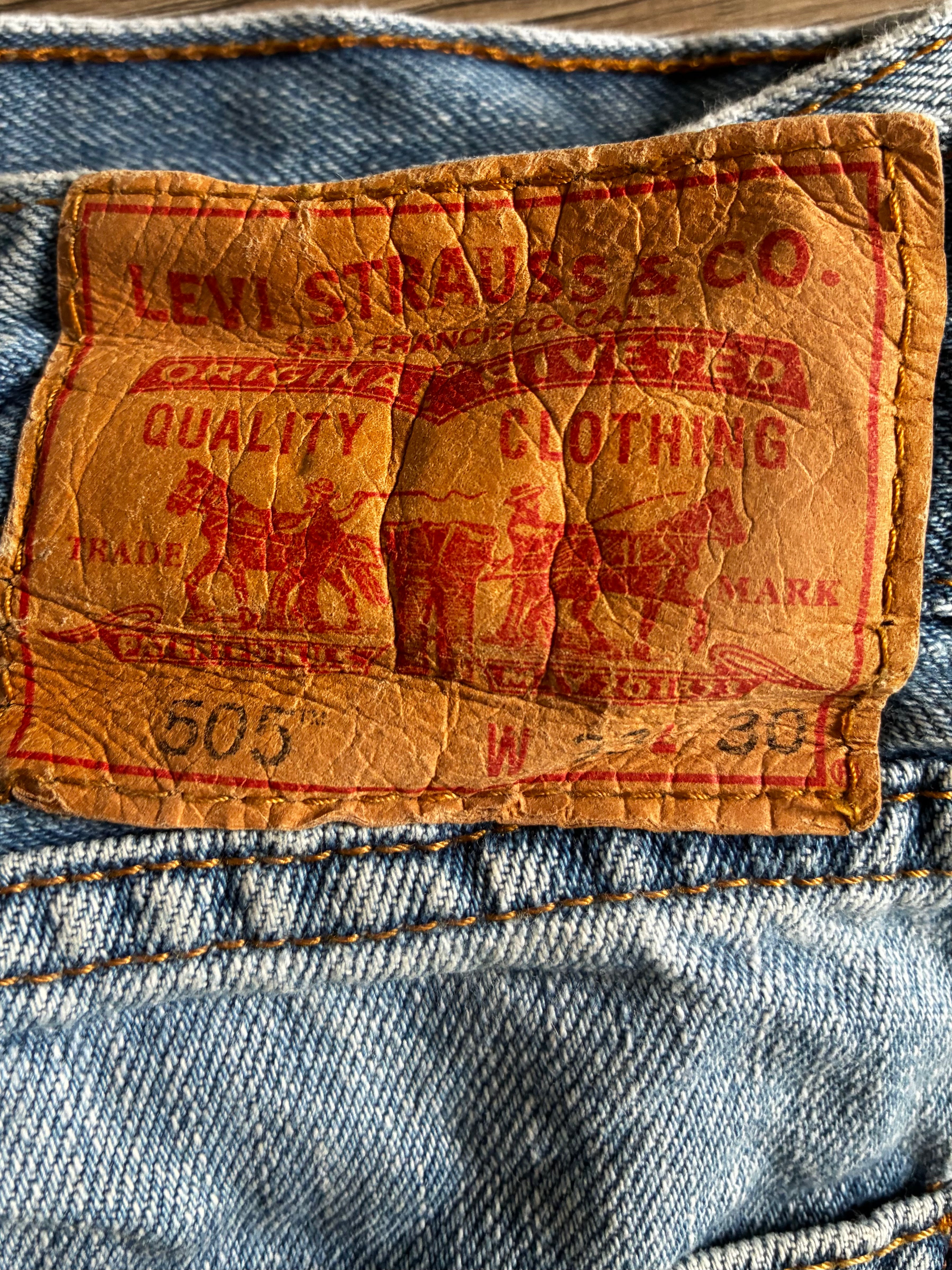 Vintage Levi's 505, Light Blue, W34, L29