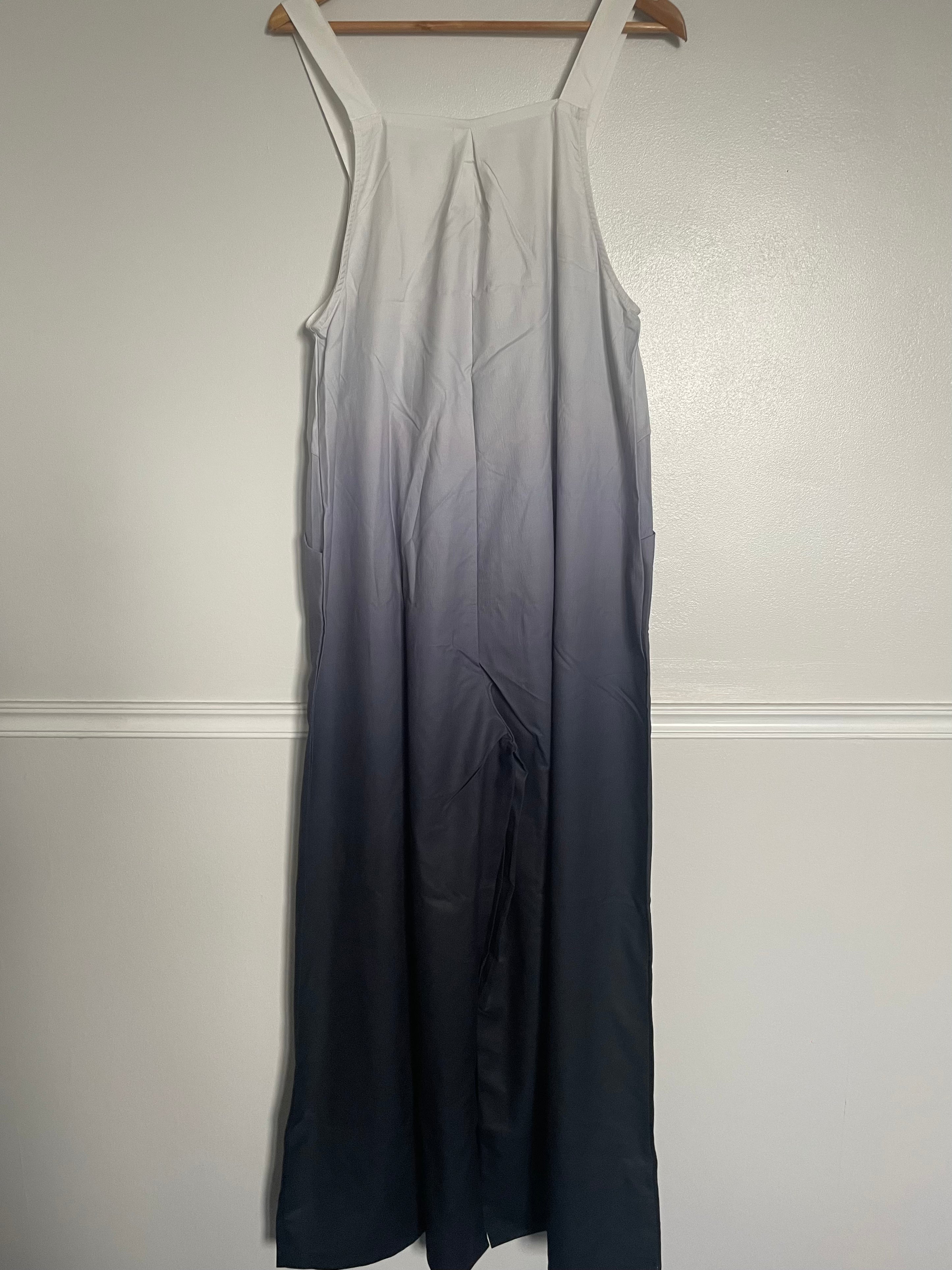 Grey/White Ombré Dungarees, XL