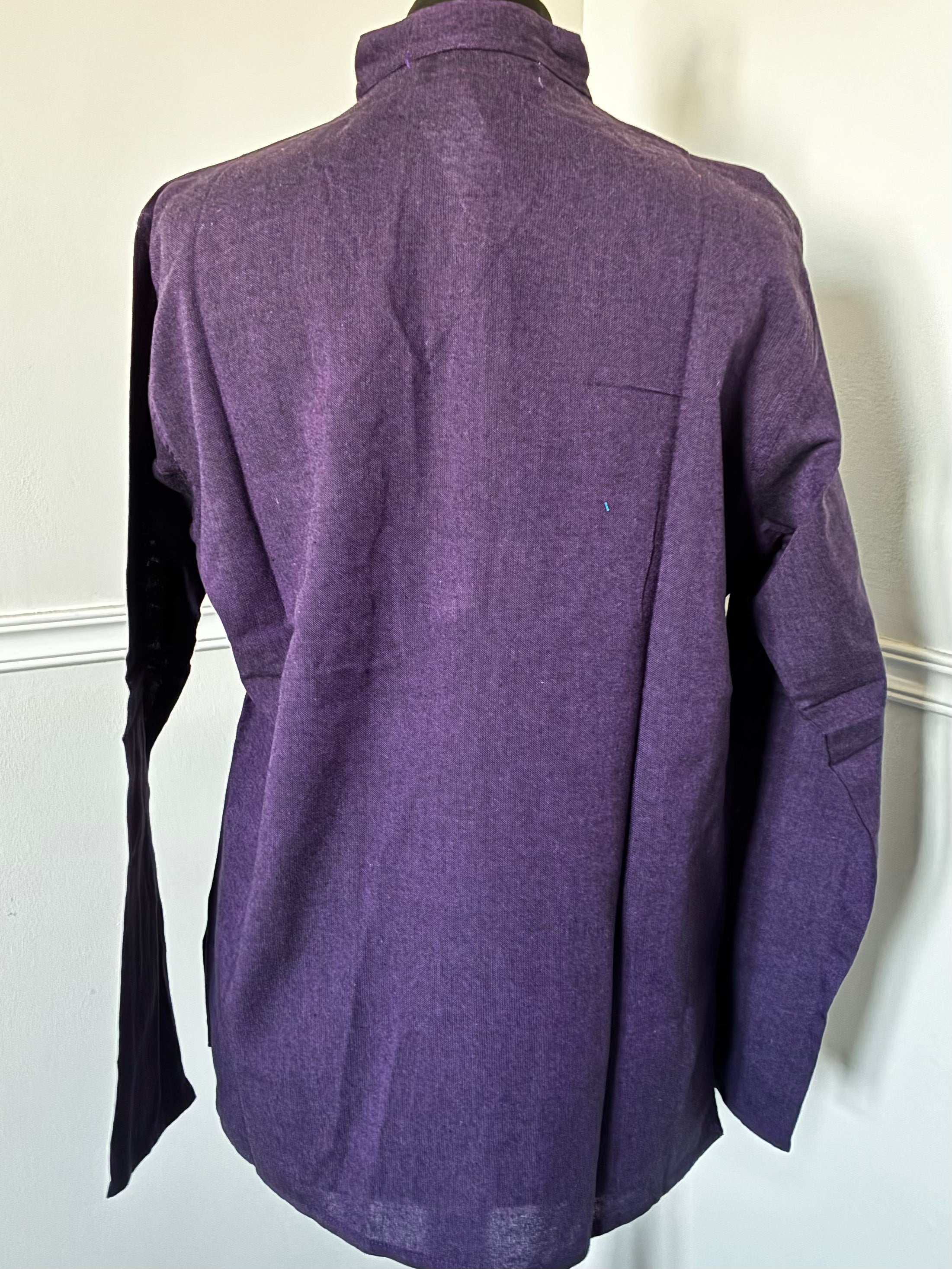 Purple Cotton Shirt, S/M