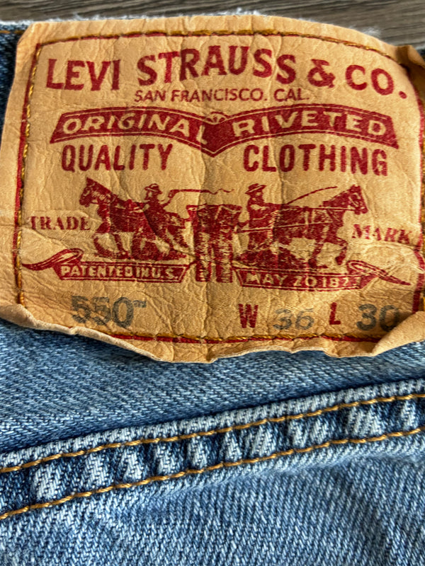 Vintage Levi's 550, Blue, W35, L30