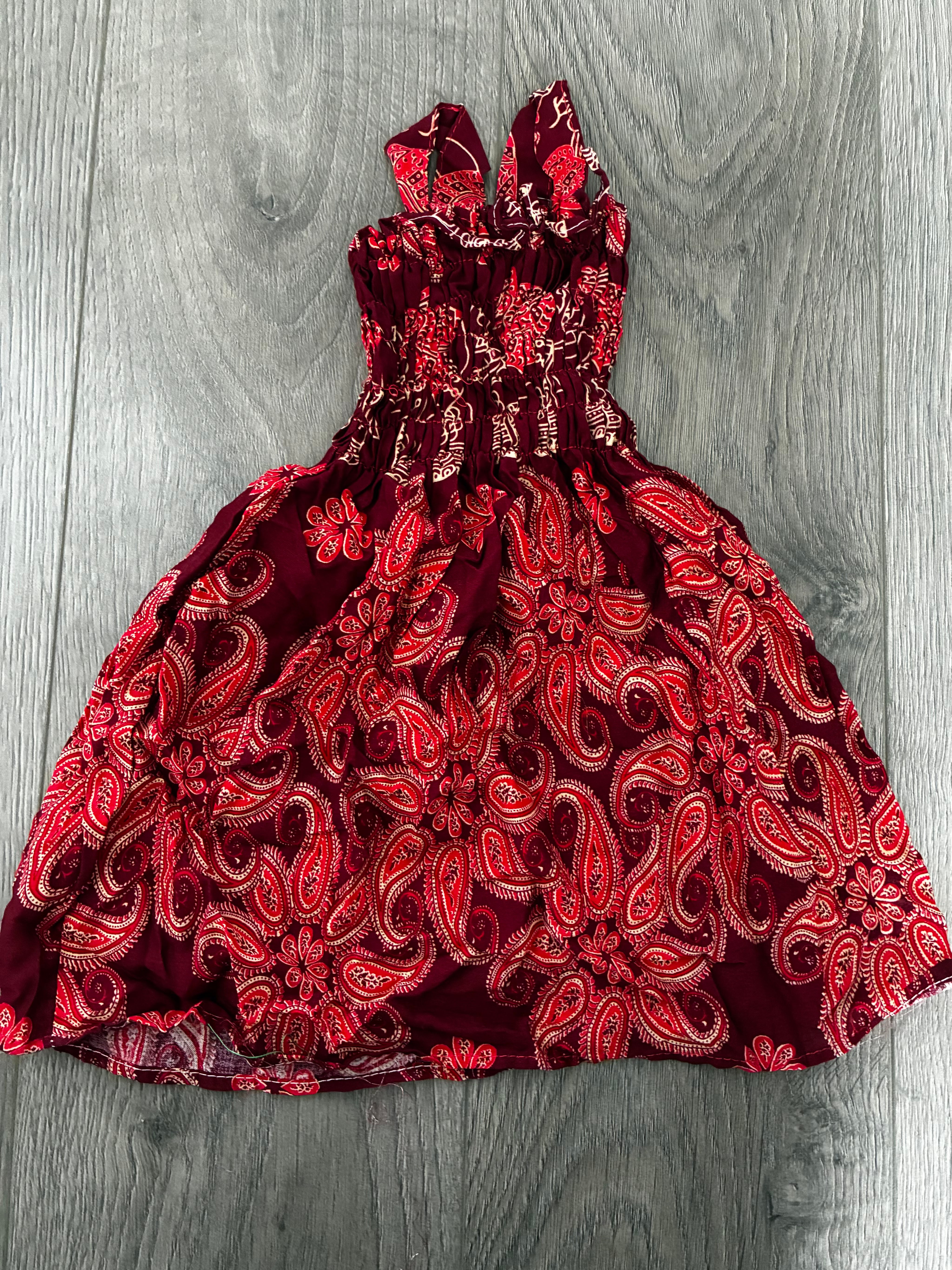 Red Paisley Dress (12-18mths ish)