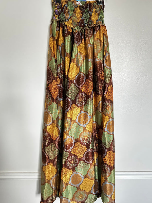 Sari Silk Wide Leg Trousers