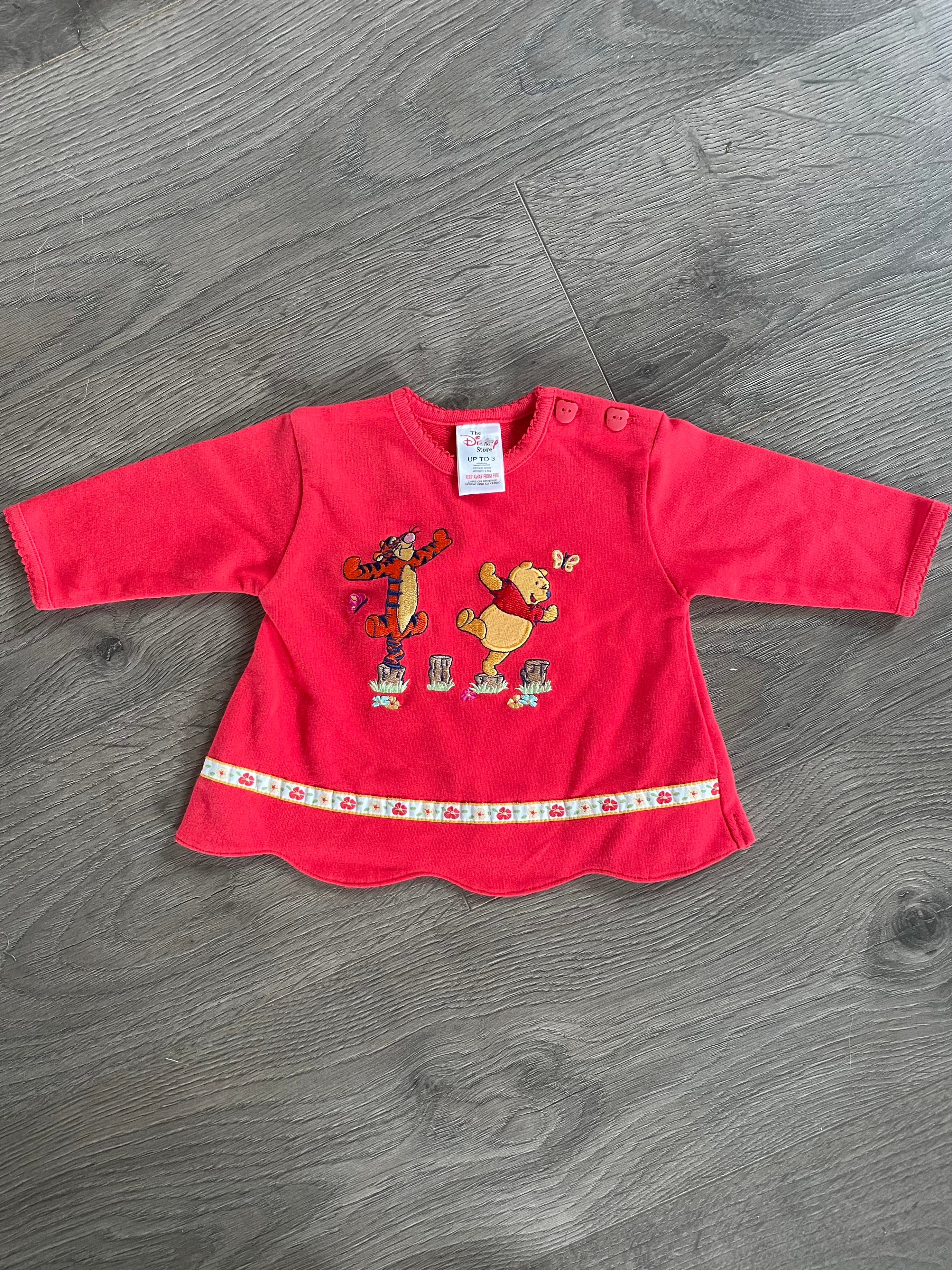 Tigger and Pooh Top (0-3mths)