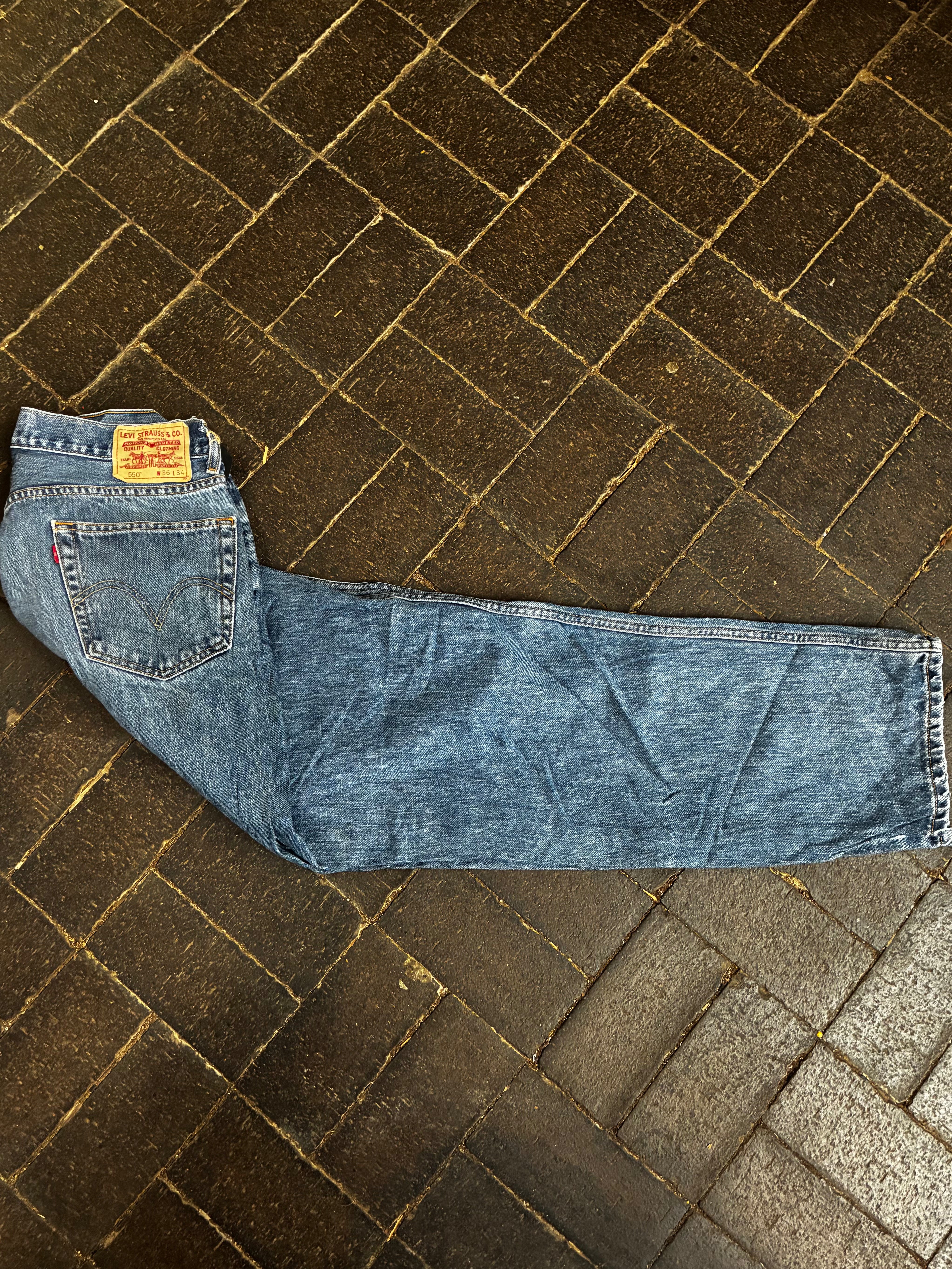 Vintage Levi's 550, Blue, Label - W36, L34, Actual Size - W36, L35