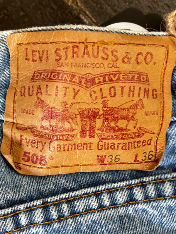 Vintage Levi's 505, Blue, W35, L37