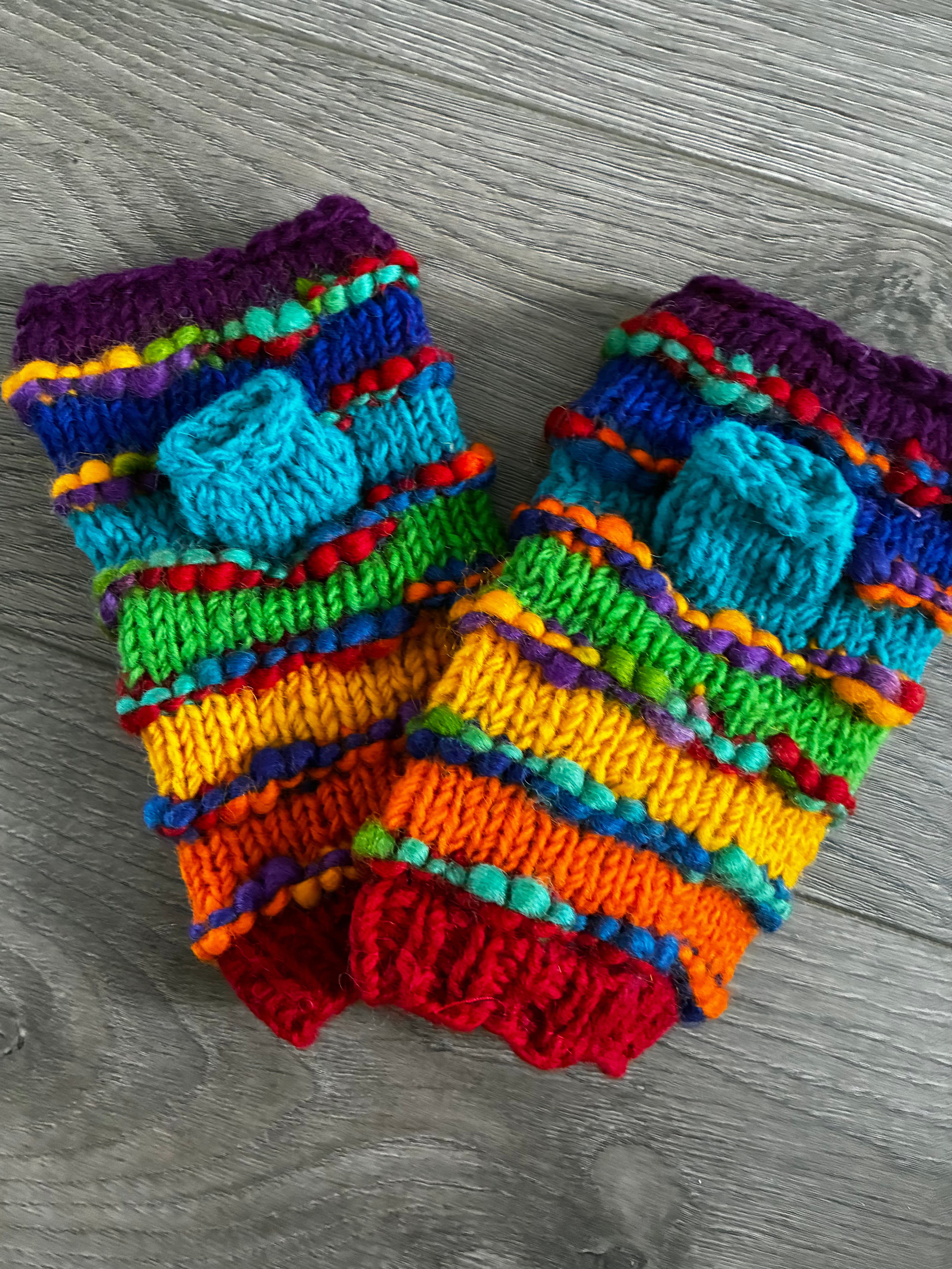 Woollen fleece lined hand warmers