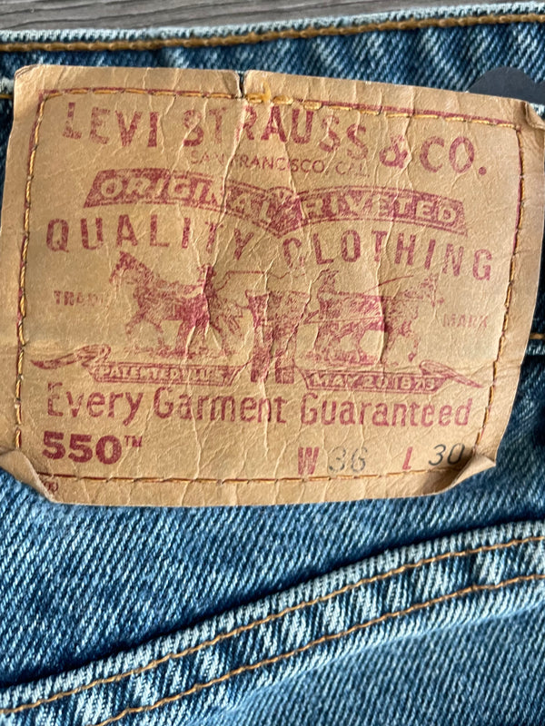 Vintage Levi's 550, Blue, W36, L30