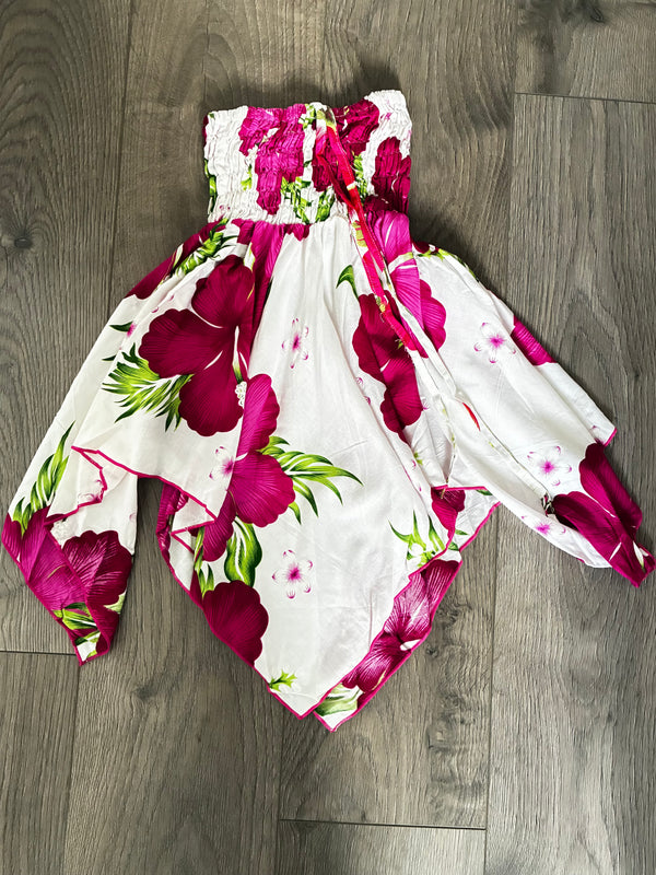 White/Pink Pixie Dress, M