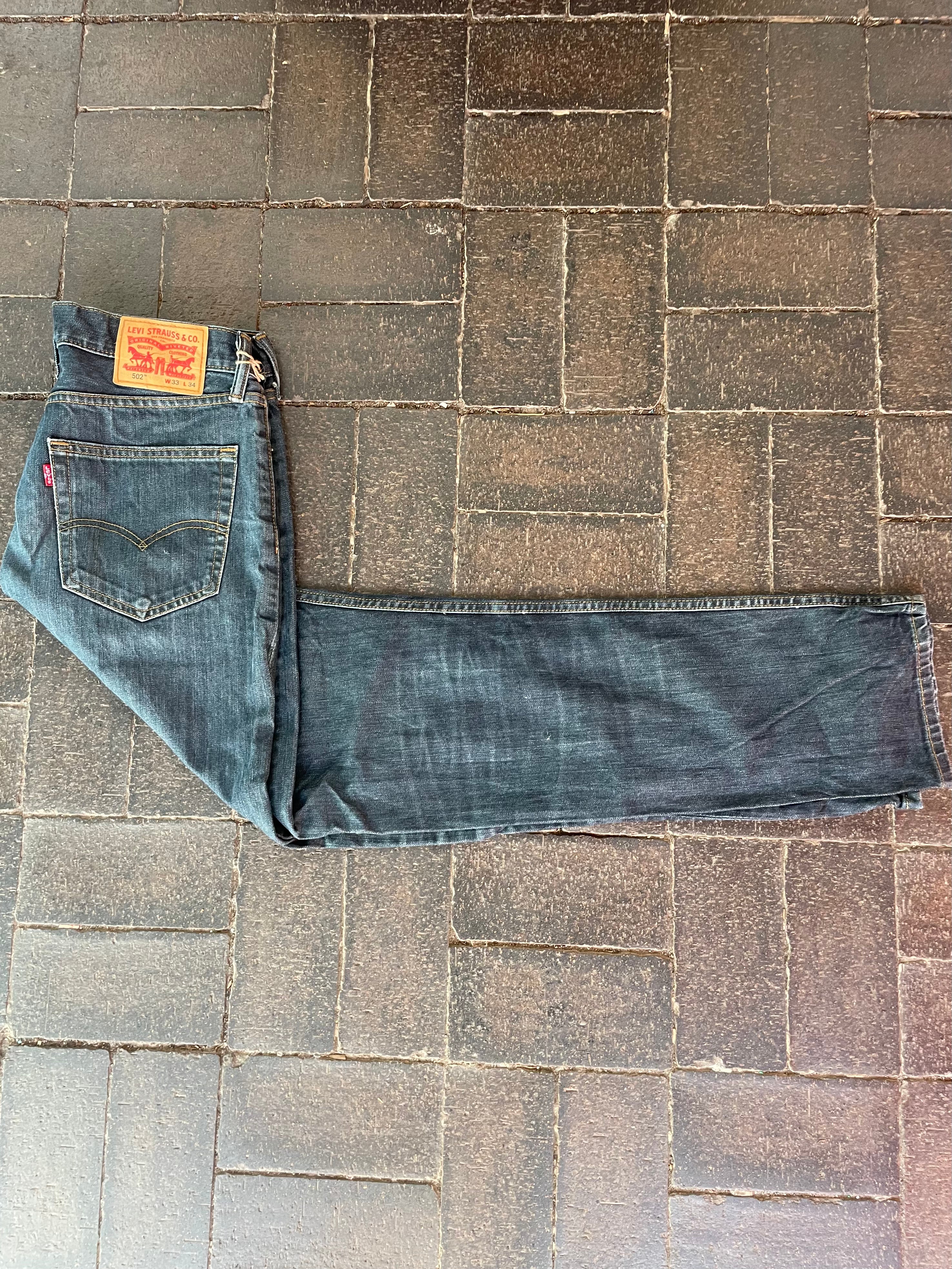 Vintage Levi's 502, Dark Blue, Label - W33, L34, Actual size - W34, L32