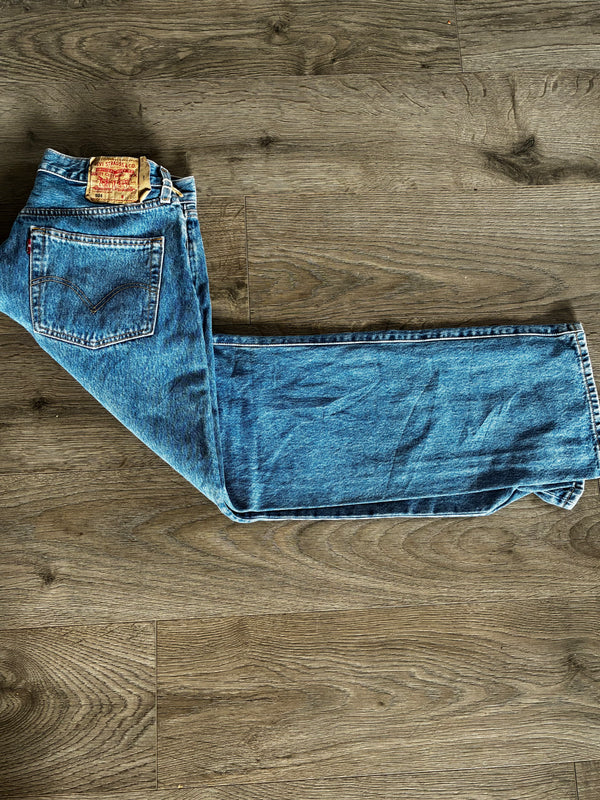 Vintage Levi's 501, Blue, Label - W34, L30, Actual Size - W33, L30