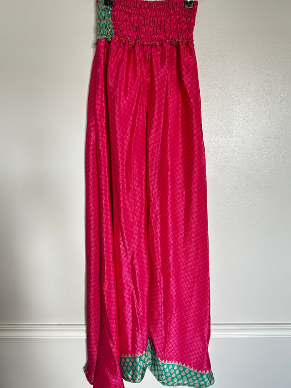 Sari Silk Wide Leg Trousers
