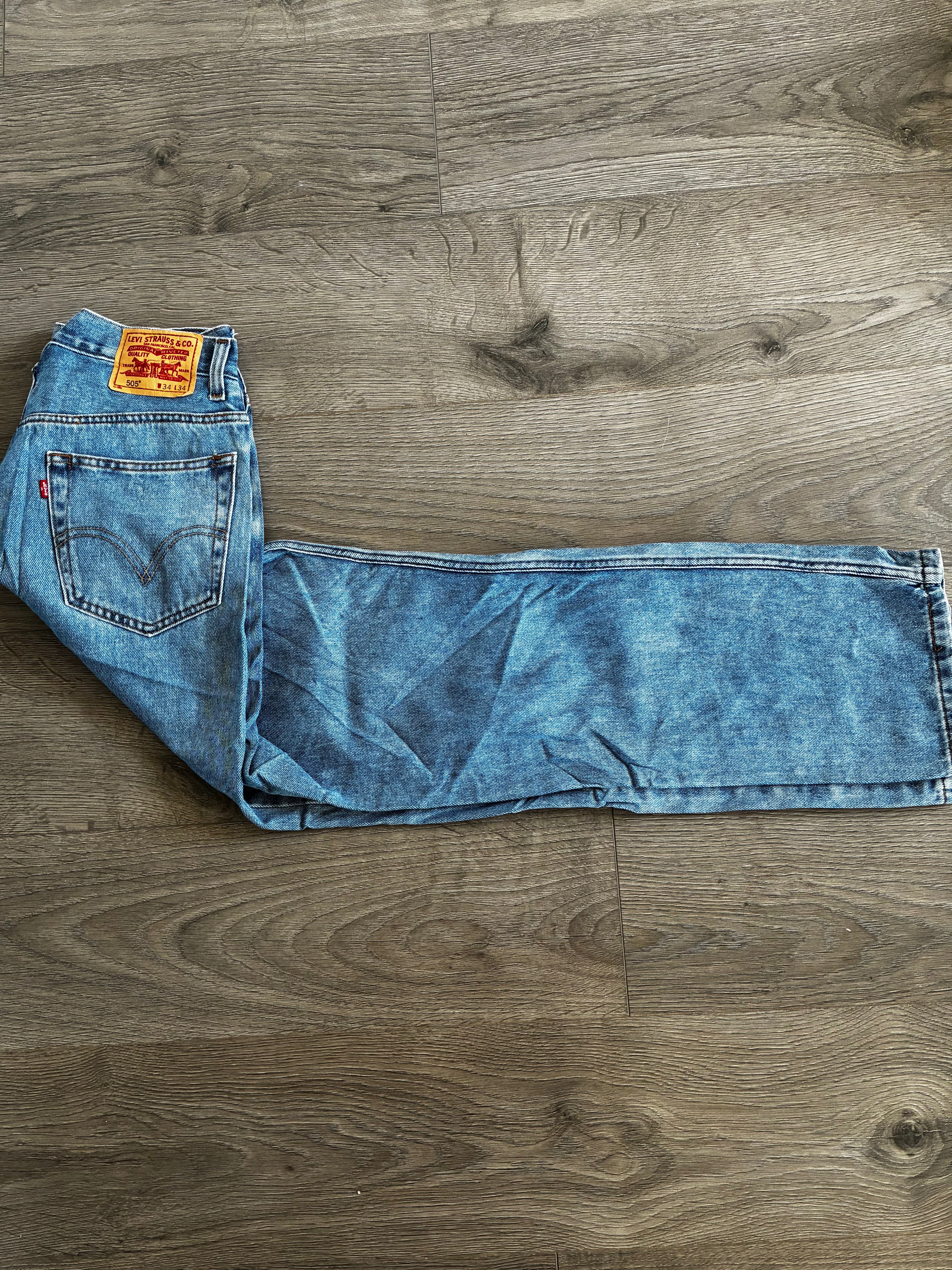 Vintage Levi's 505, Blue, Label - W34, L34, Actual Size - W33, L33