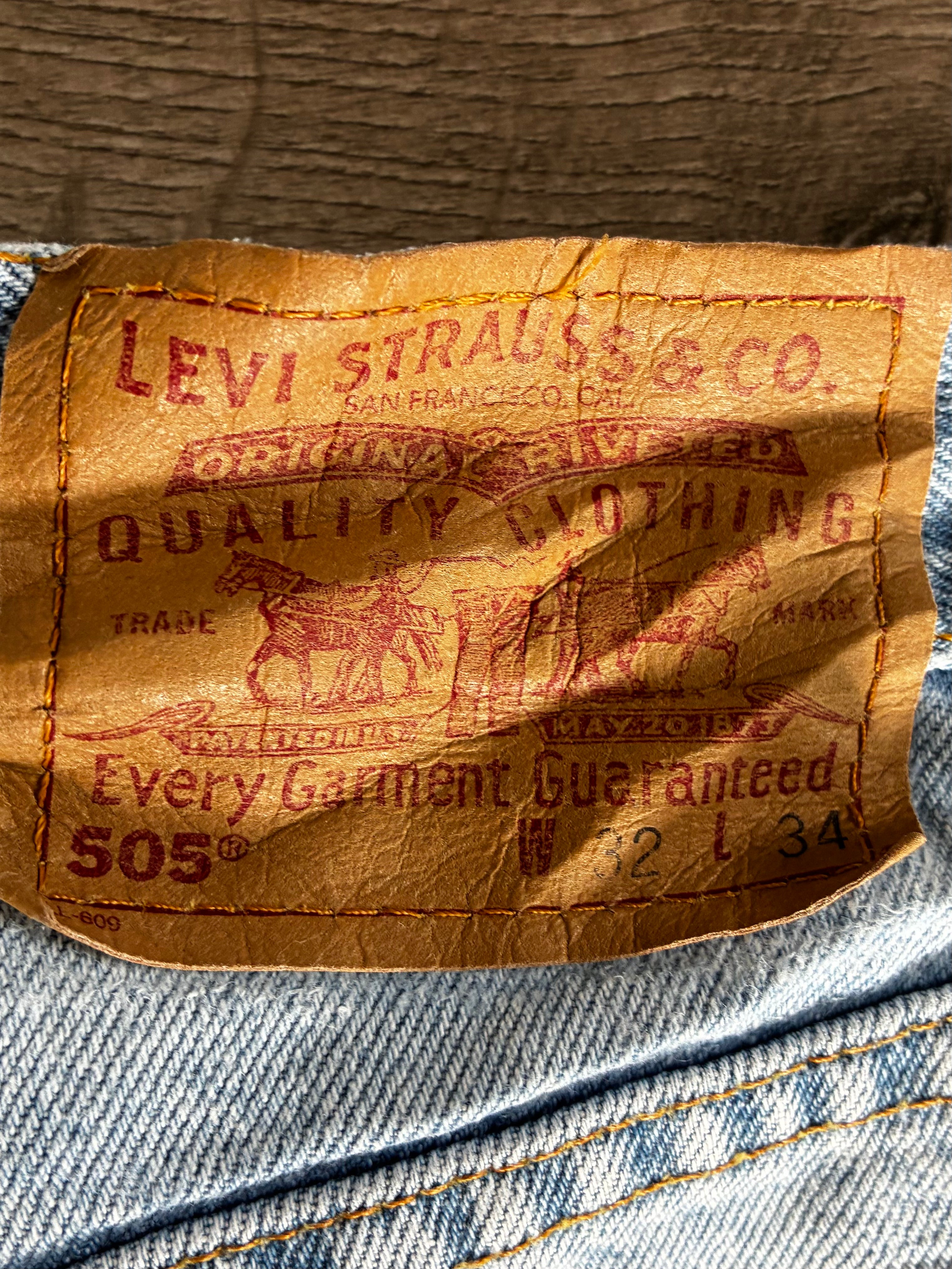 Vintage Levi's 505, Light Blue, W31, L31.5