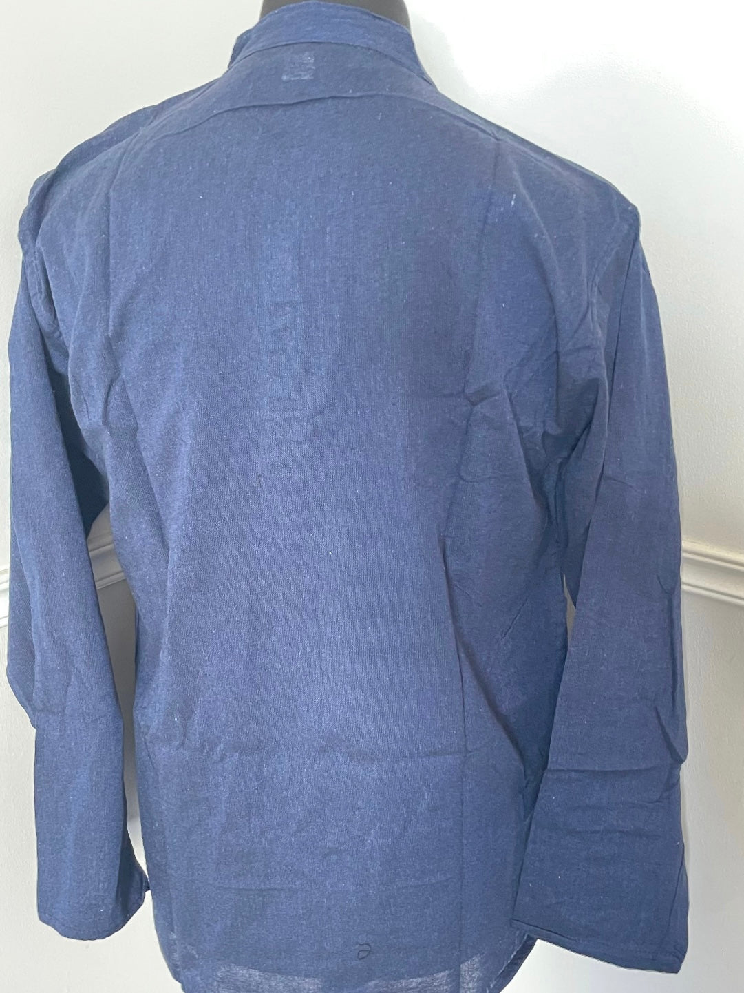 Navy Cotton Shirt, XXXL