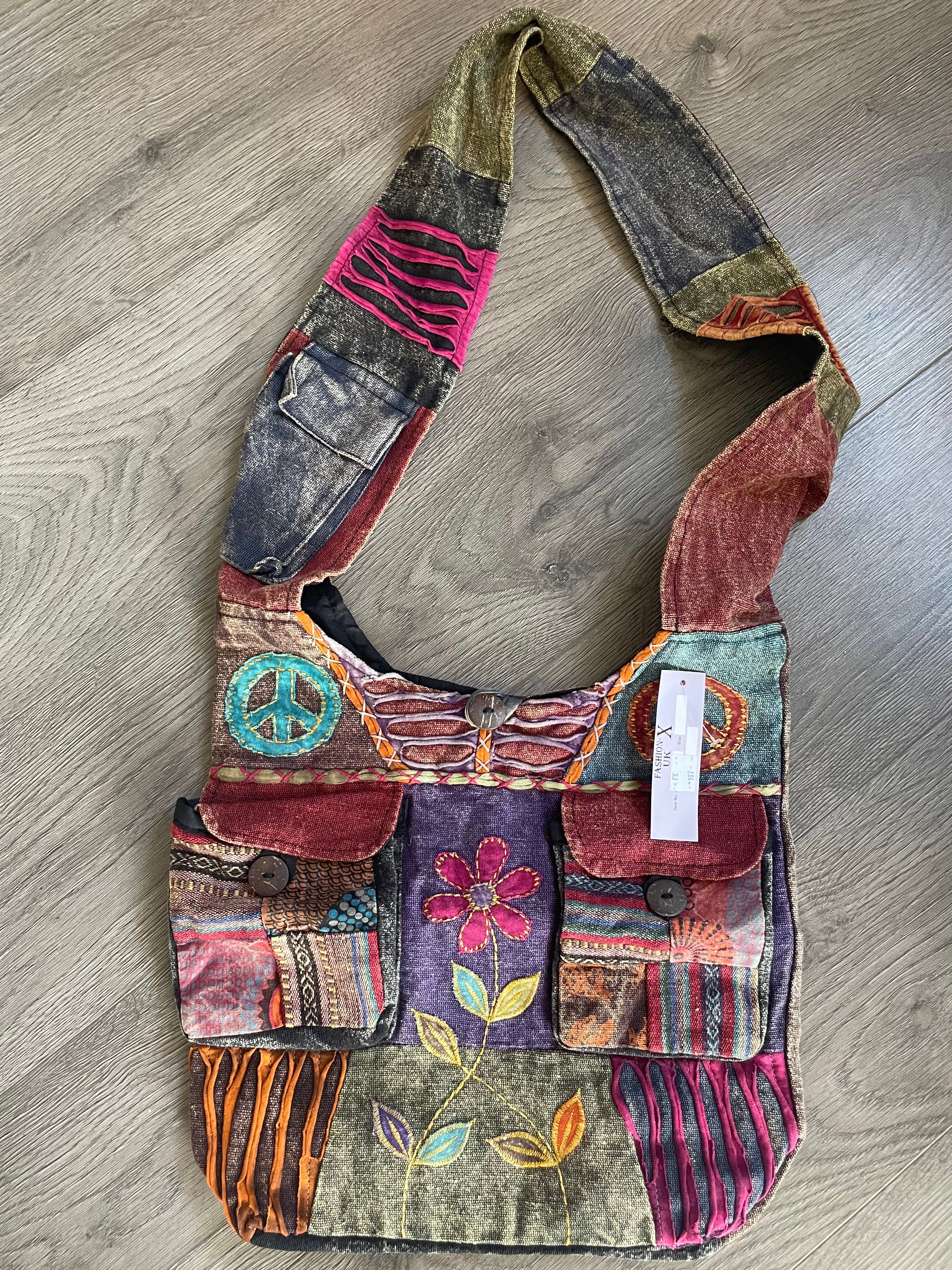 Hippy Flower Shoulder Bag