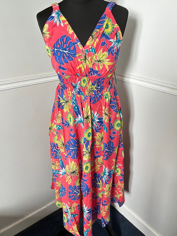 Blue/Peach Sundress