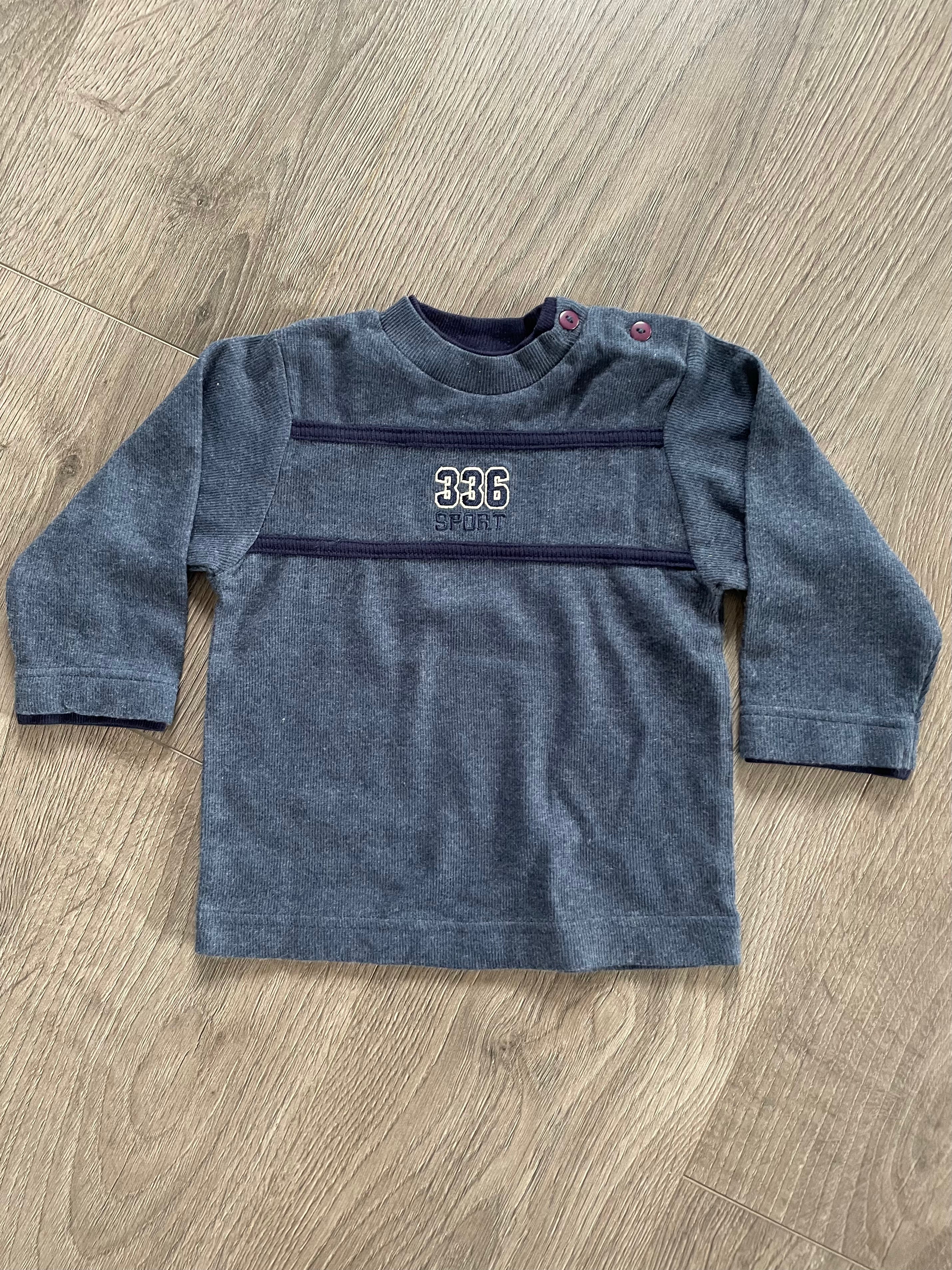 Navy long sleeved top (9-12months)
