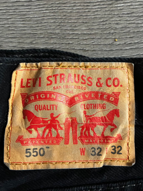 Vintage Levi's 550, Black, W32, L32