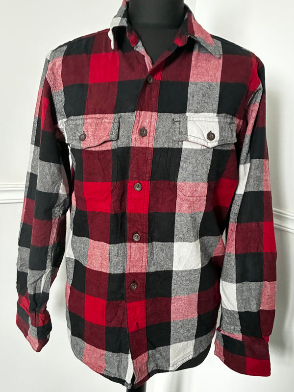 Thin Red/Black Checked Flannel, 38" chest