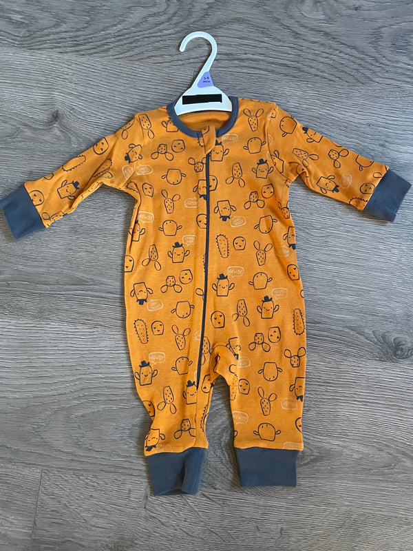 Footless Cactus Romper (3-6 months)