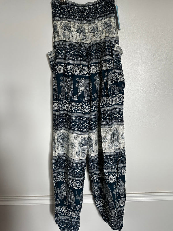 Blue Elephant Harem Trousers