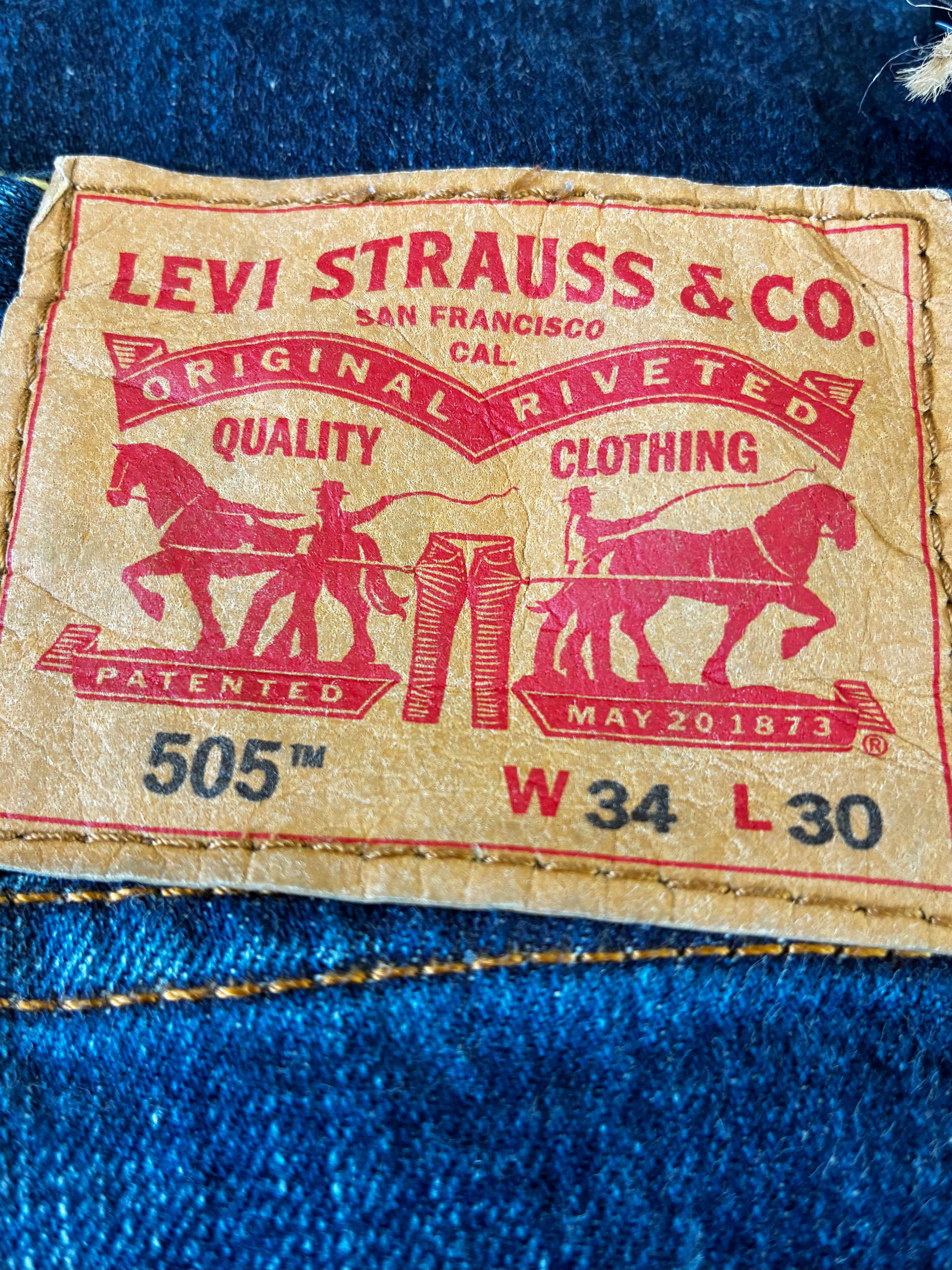 Vintage Levi's 505, Dark Blue, W34, L30