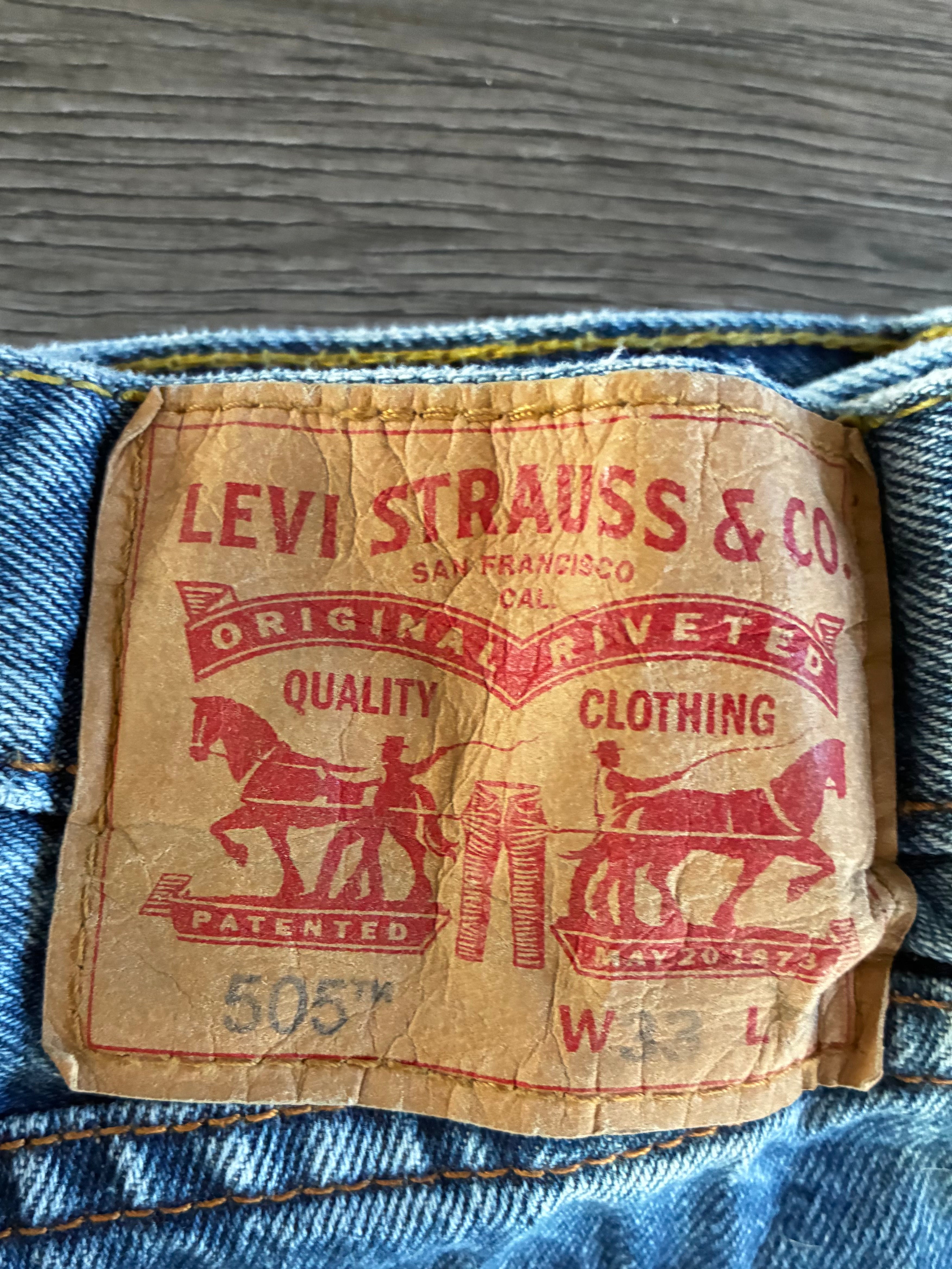 Vintage Levi's 505, Blue, W33, L32