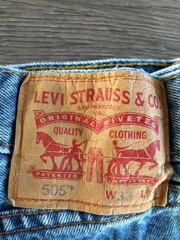 Vintage Levi's 505, Blue, W33, L32