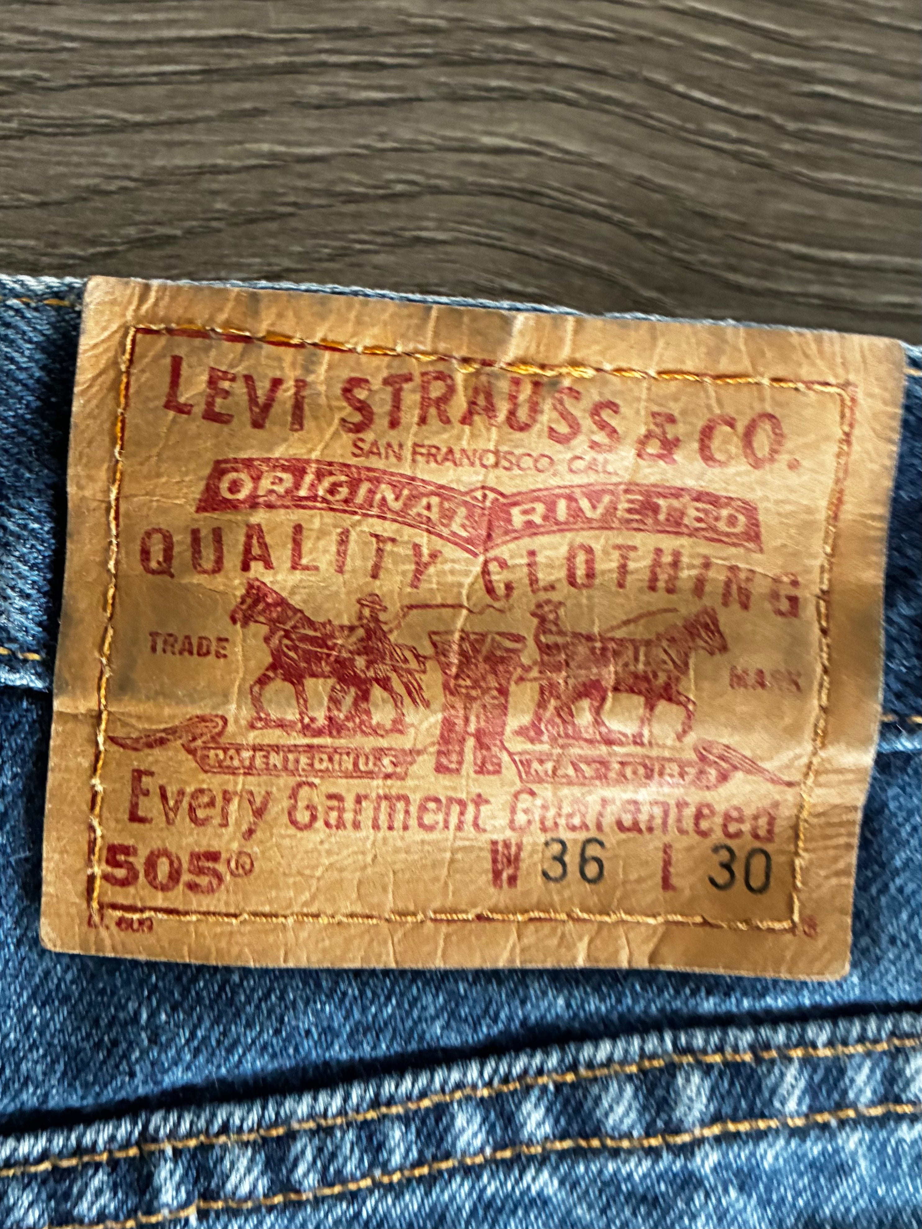 Vintage Levi's 505, Dark Blue, W36, L30