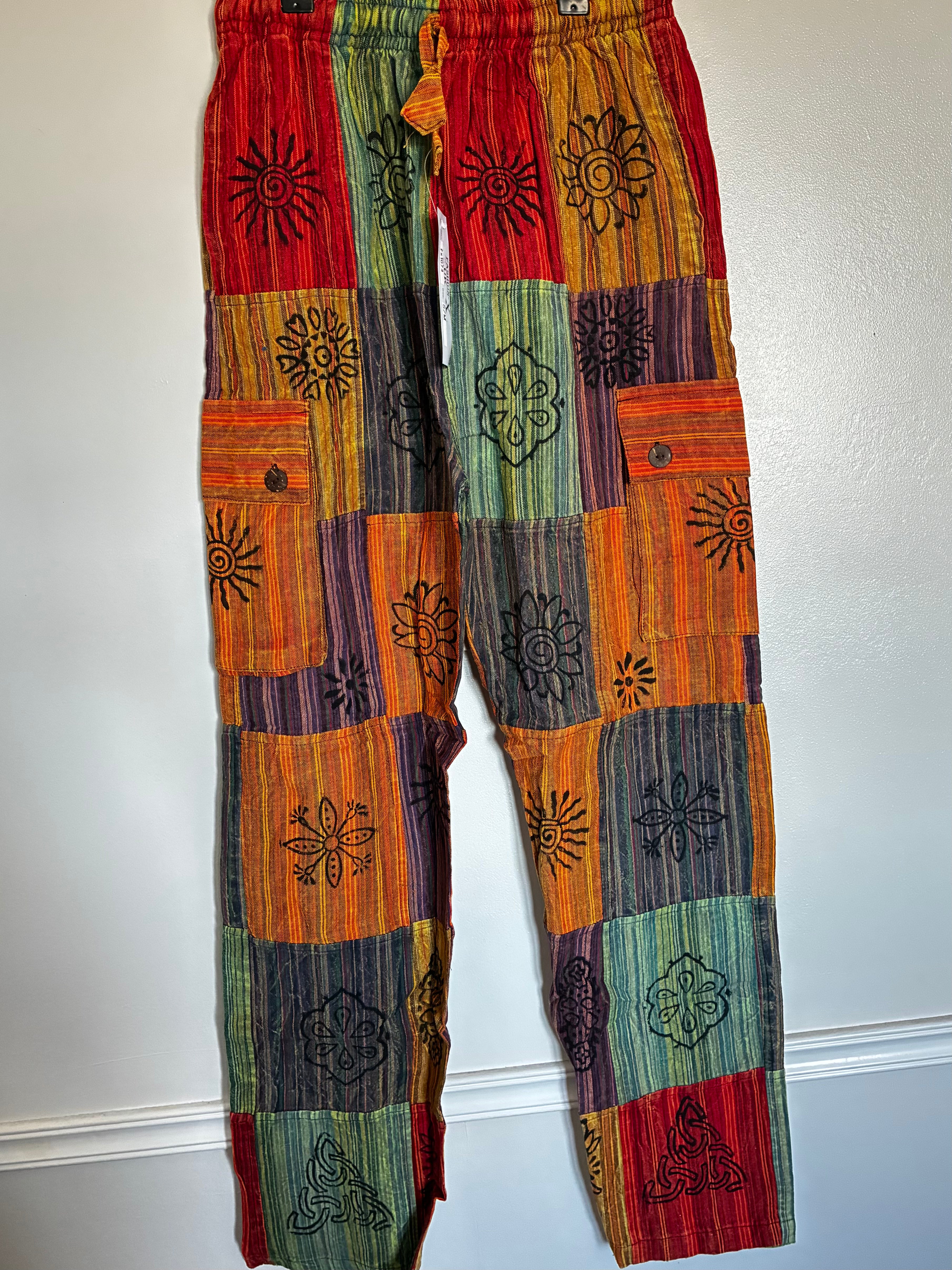 Patchwork Cargo Trousers, S/M