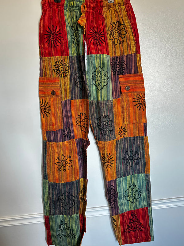 Patchwork Cargo Trousers, S/M