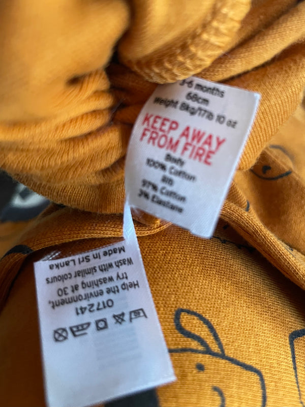 Footless Cactus Romper (3-6 months)