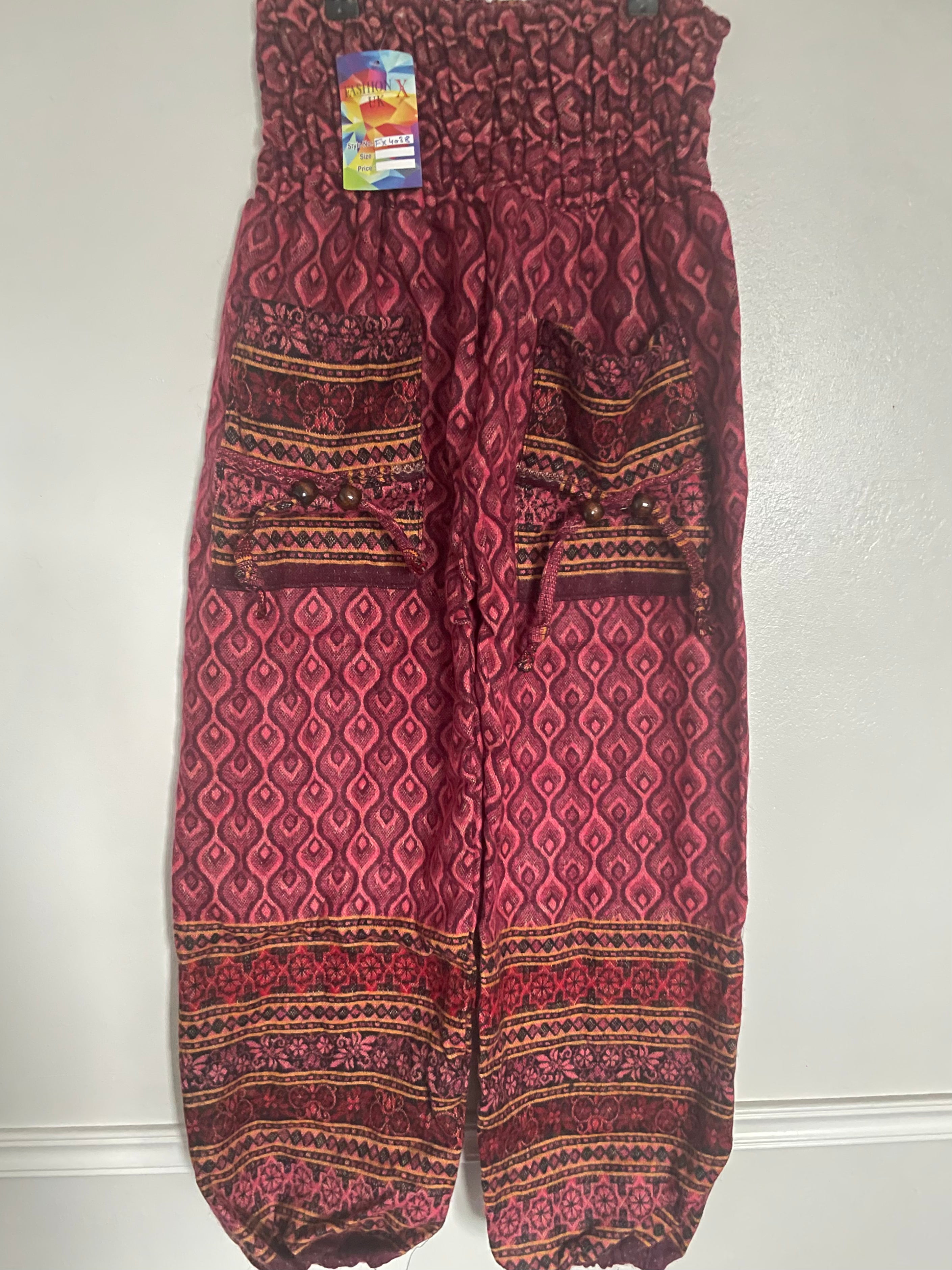 Snuggly Pink Diamond Cashmelon Trousers, 26-48” Waist