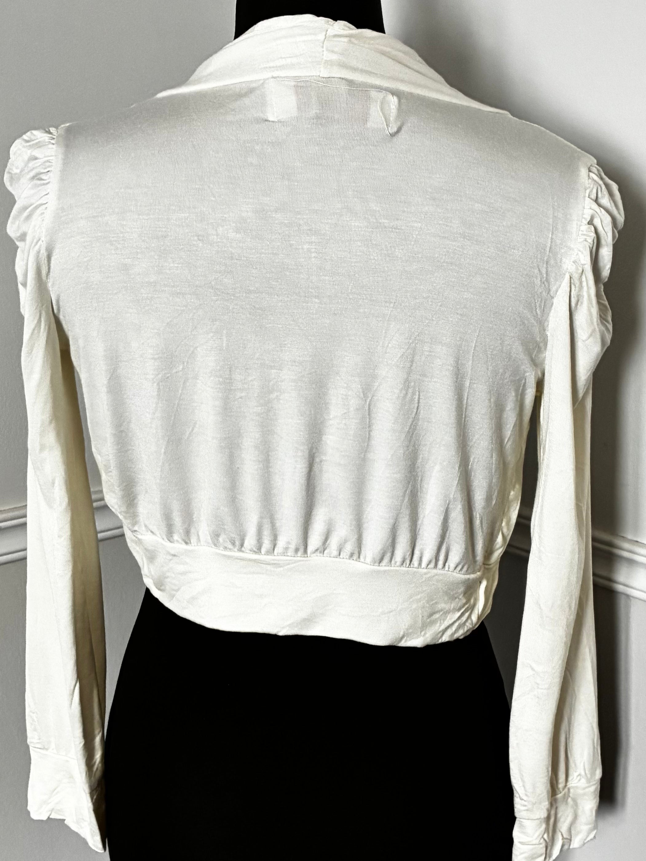 Cream Shrug Top