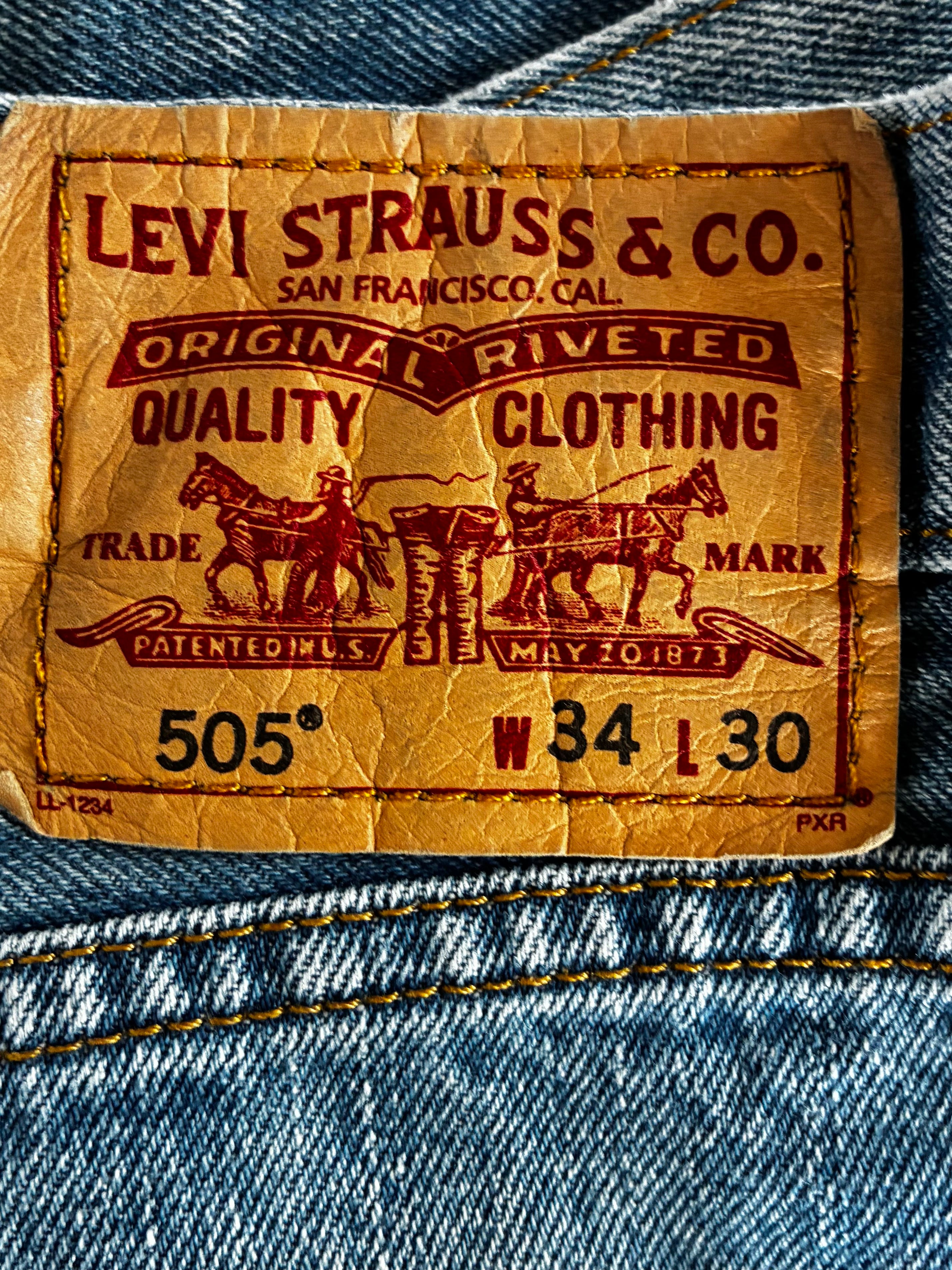 Vintage Levi's 505, Blue, W35, L31