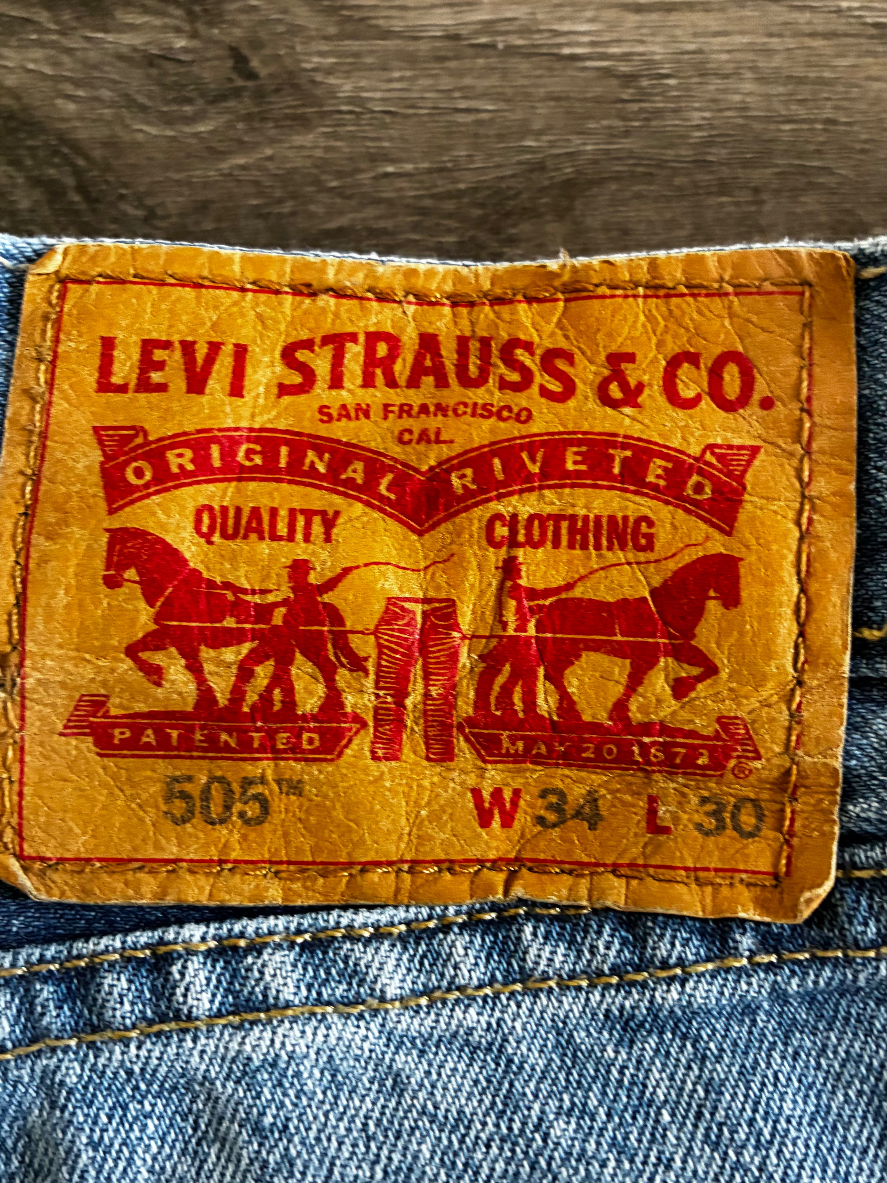 Vintage Levi's 505, Blue, W34, L31