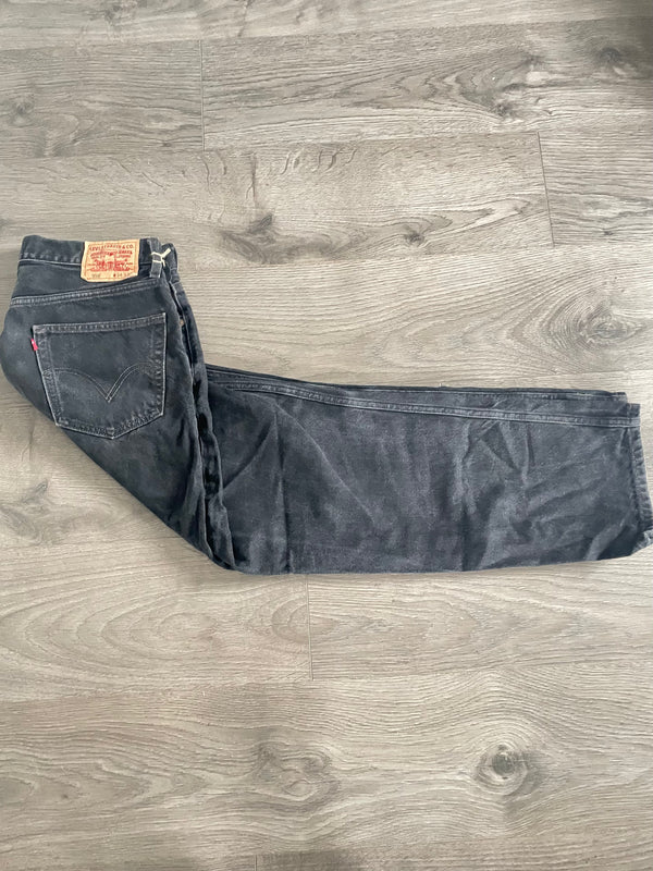 Vintage Levi's 550, Black, Label - W34, L30 Actual Size - W35, L30.5