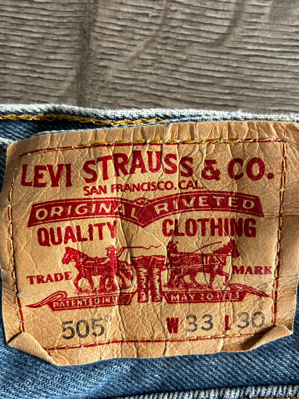 Vintage Levi's 505, Blue, W33, L30