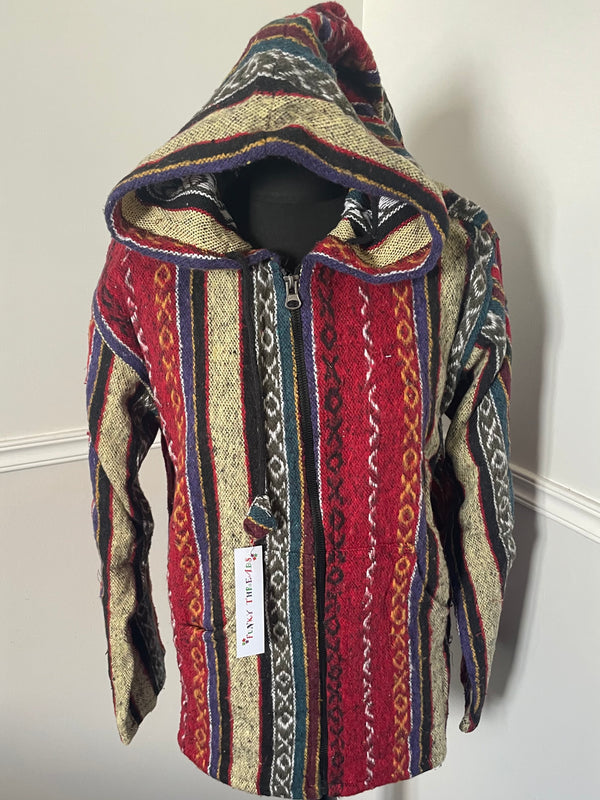 Brushed Cotton Jacket with Pixie Hood, S/M