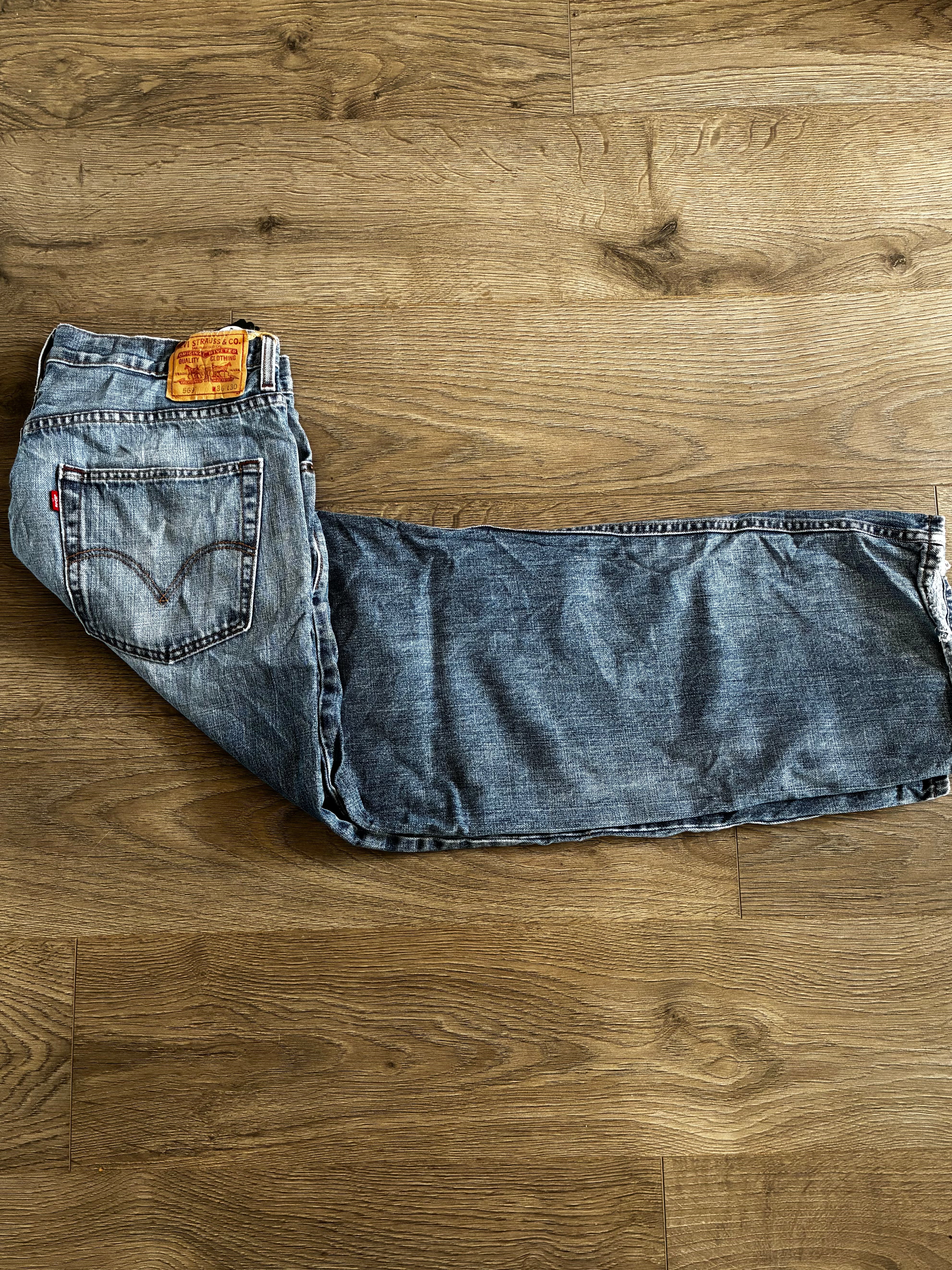 Vintage Levi's 569, Blue, Label, W36, L30, Actual size, W37, L30