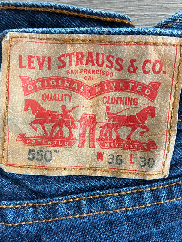 Vintage Levi's 550, Dark Blue, W36, L30