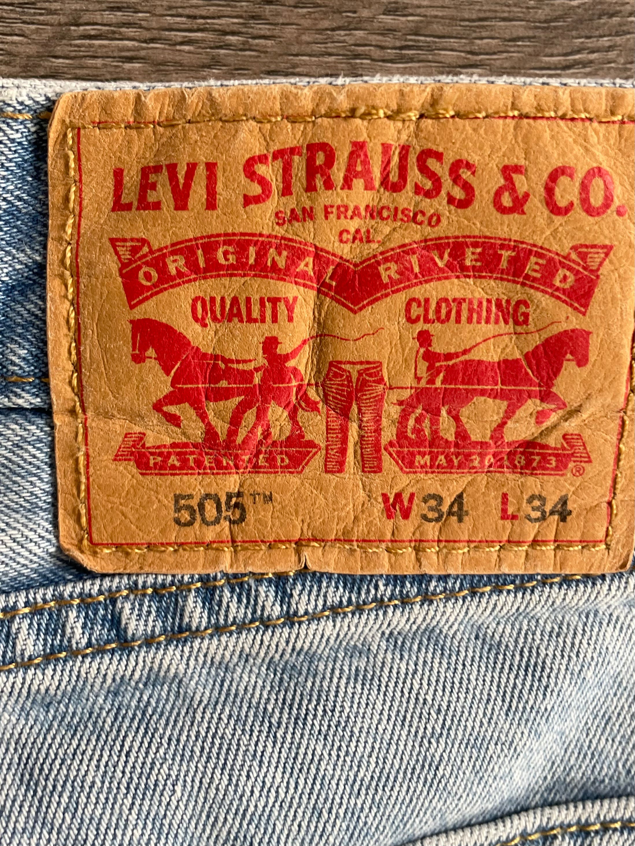 Vintage Levi's 505, Light Blue, W34, L34