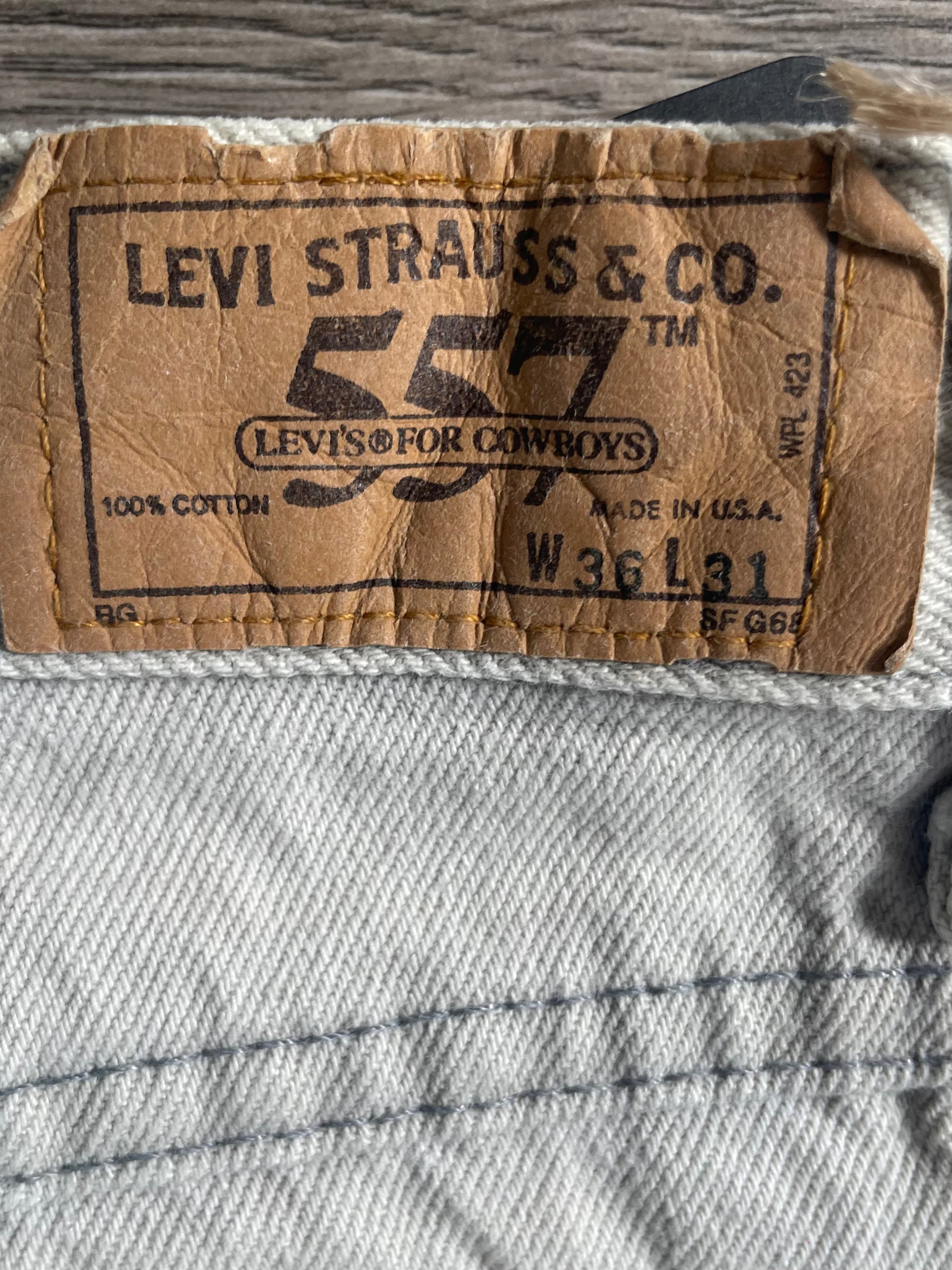 Vintage Levi's 557, Cream, W36, L31